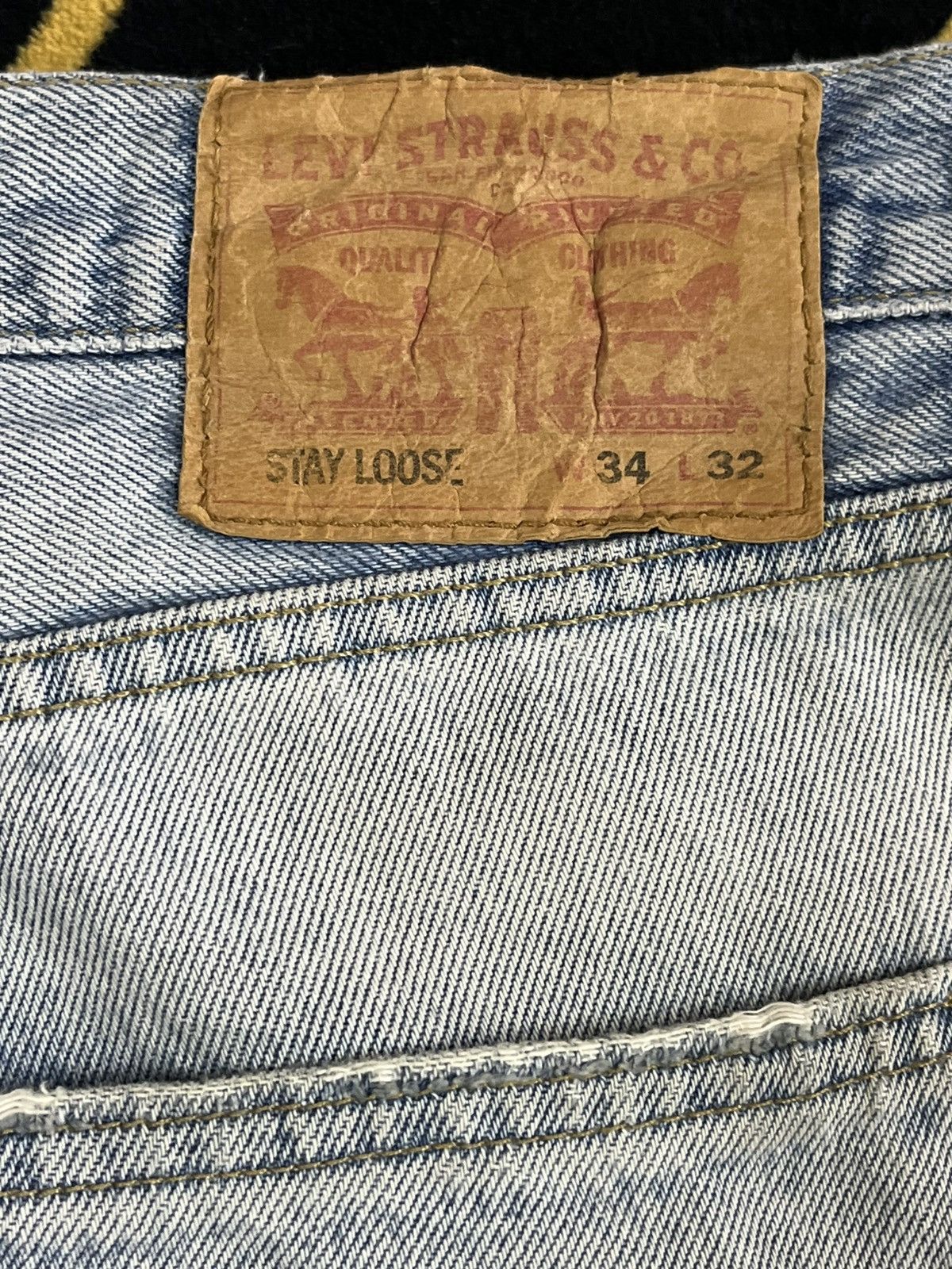 14th Addiction × Levi's × Levi's Vintage Clothing Levi’s Stay Loose Baggy Dirty Denim Size US 35 - 9 Thumbnail