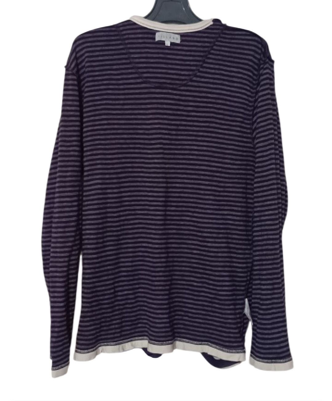 Japanese Brand CRAZY STRIPED DISTRESSED DOUBLE LAYER LONG SLEEVE LGB STYLE Size US L / EU 52-54 / 3 - 2 Thumbnail