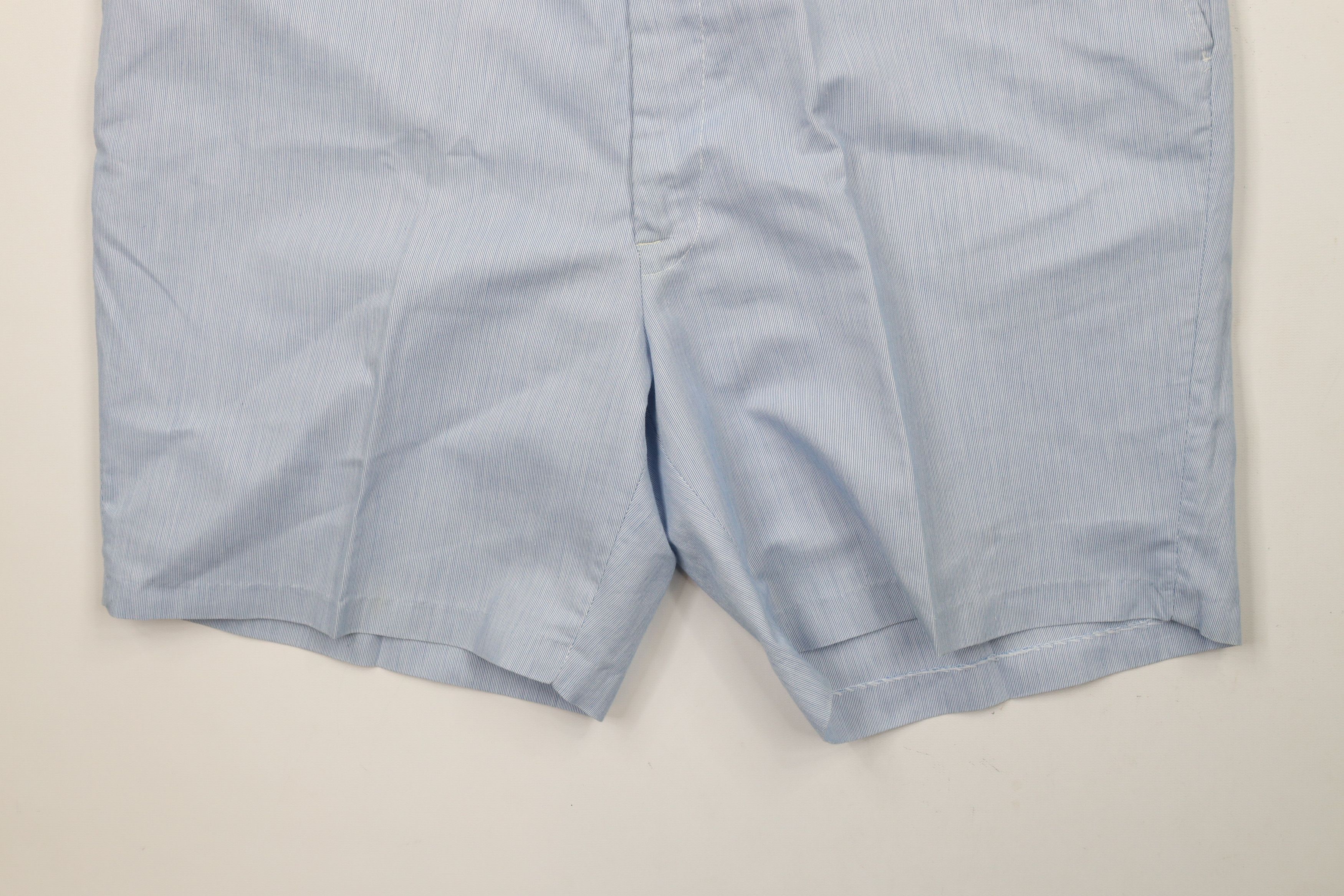 Vintage Vintage 70s Streetwear Above Knee Chino Shorts Blue USA Size US 38 / EU 54 - 4 Thumbnail