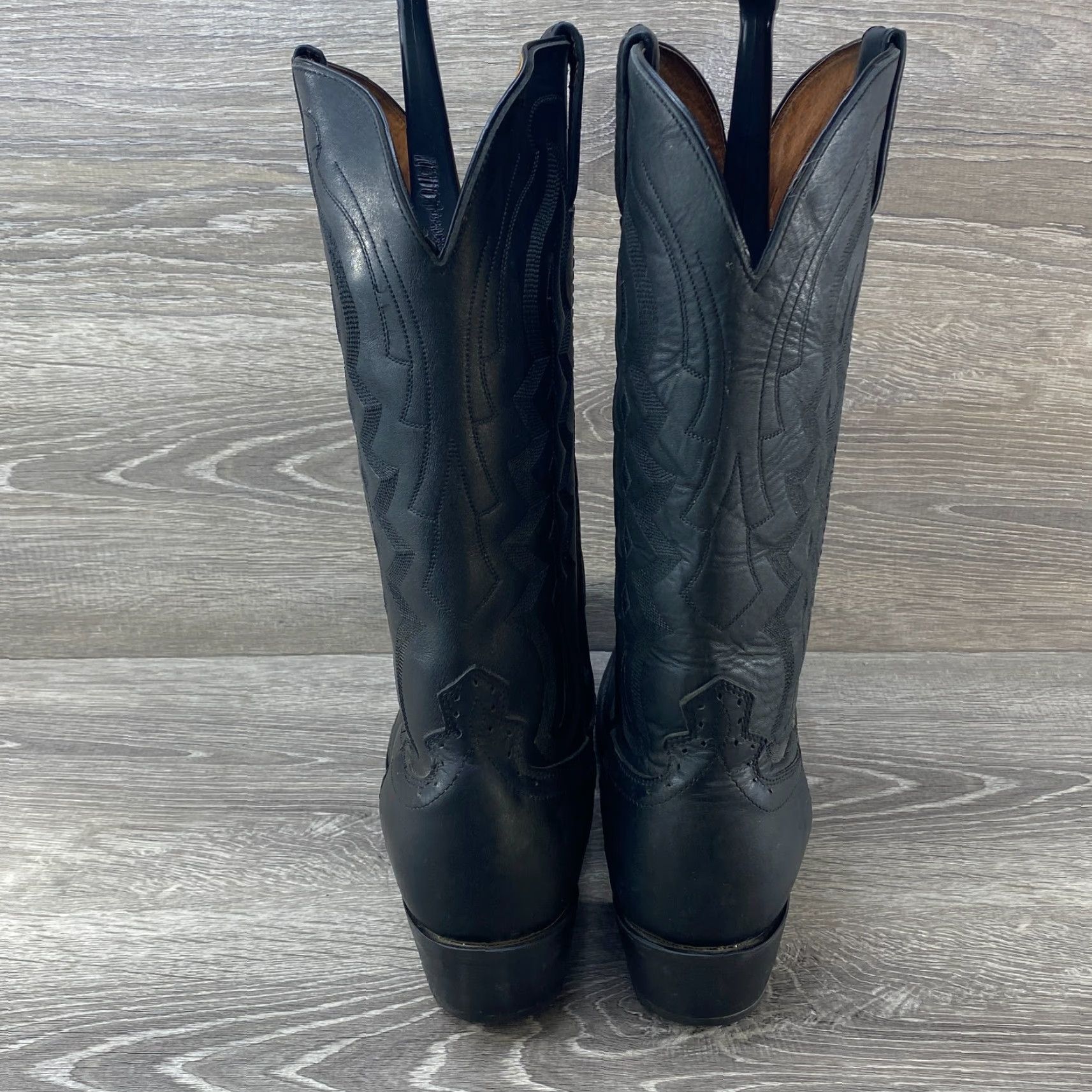 Vintage Road Wolf Mens Cowboy Western Boot Leather Black SZ 10.5 M EU 44 Round Toe Roper Boot Cap Category: Boots Size US 10 / EU 43 - 6 Thumbnail