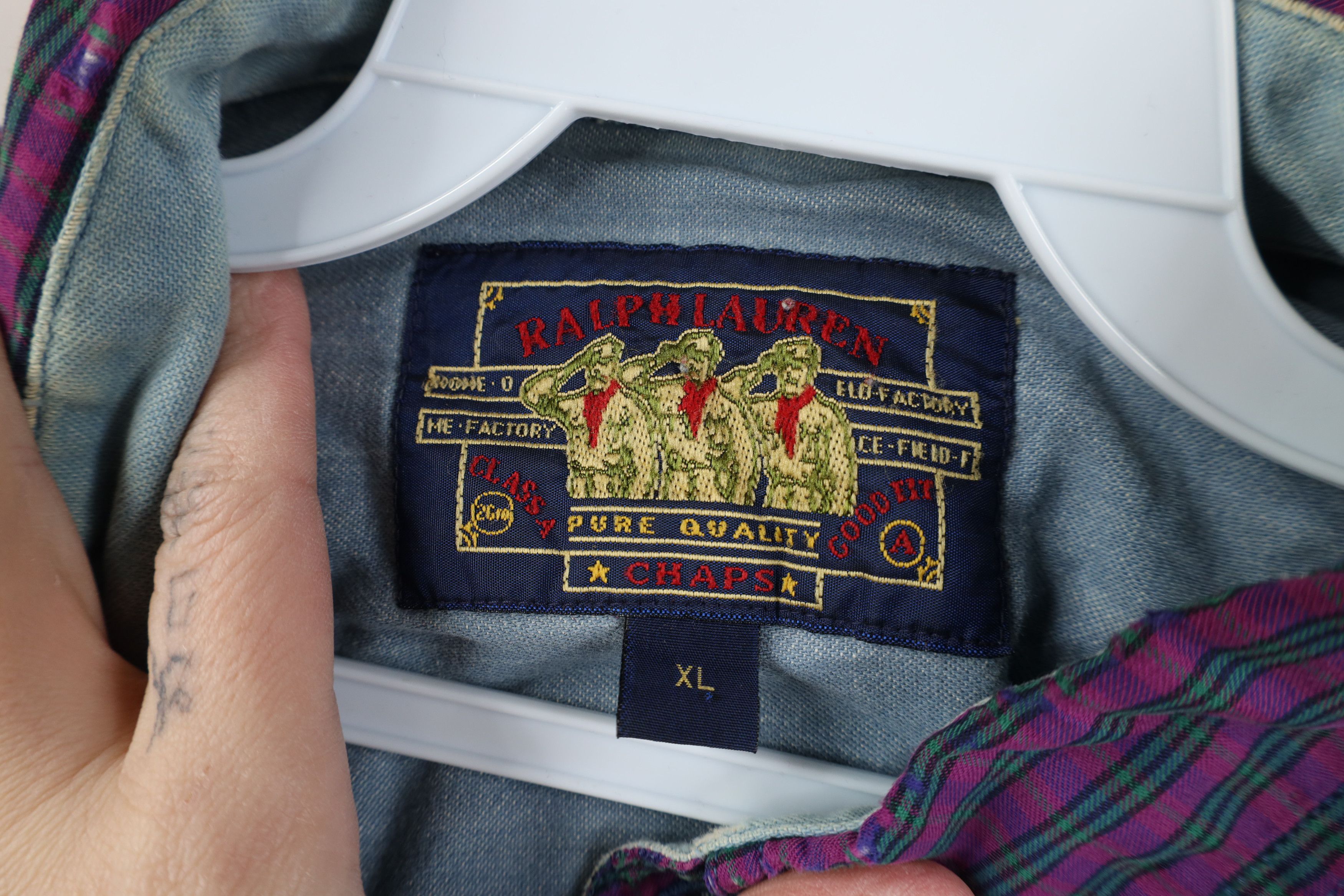 Polo Ralph Lauren Vintage 90s Chaps Ralph Lauren Boy Scout Tag Button Shirt Size US XL / EU 56 / 4 - 11 Thumbnail