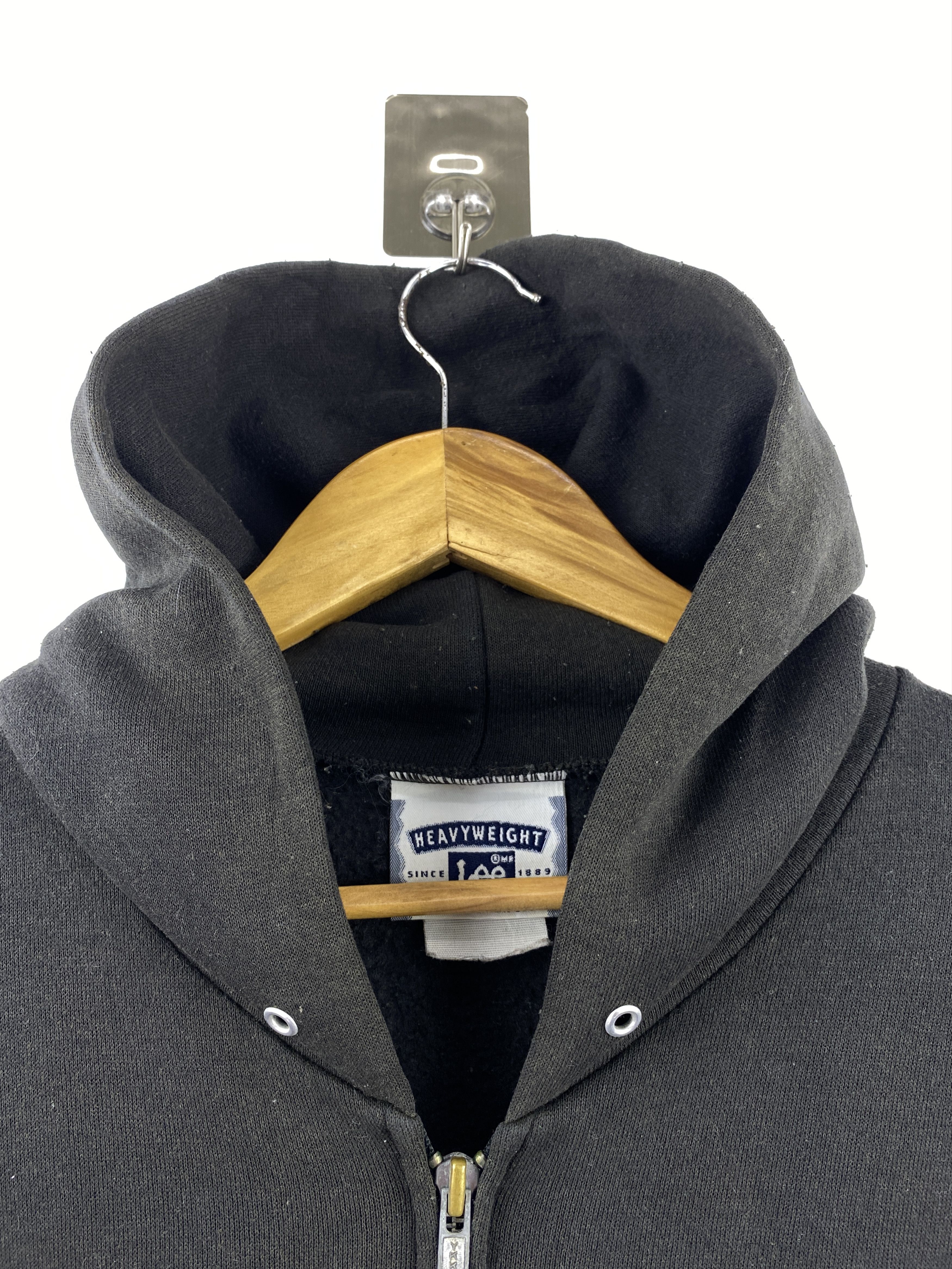 Lee Vintage 90s Lee BMRC Biker Style Zipper Up Hoodie SH0445 Size US XL / EU 56 / 4 - 14 Thumbnail