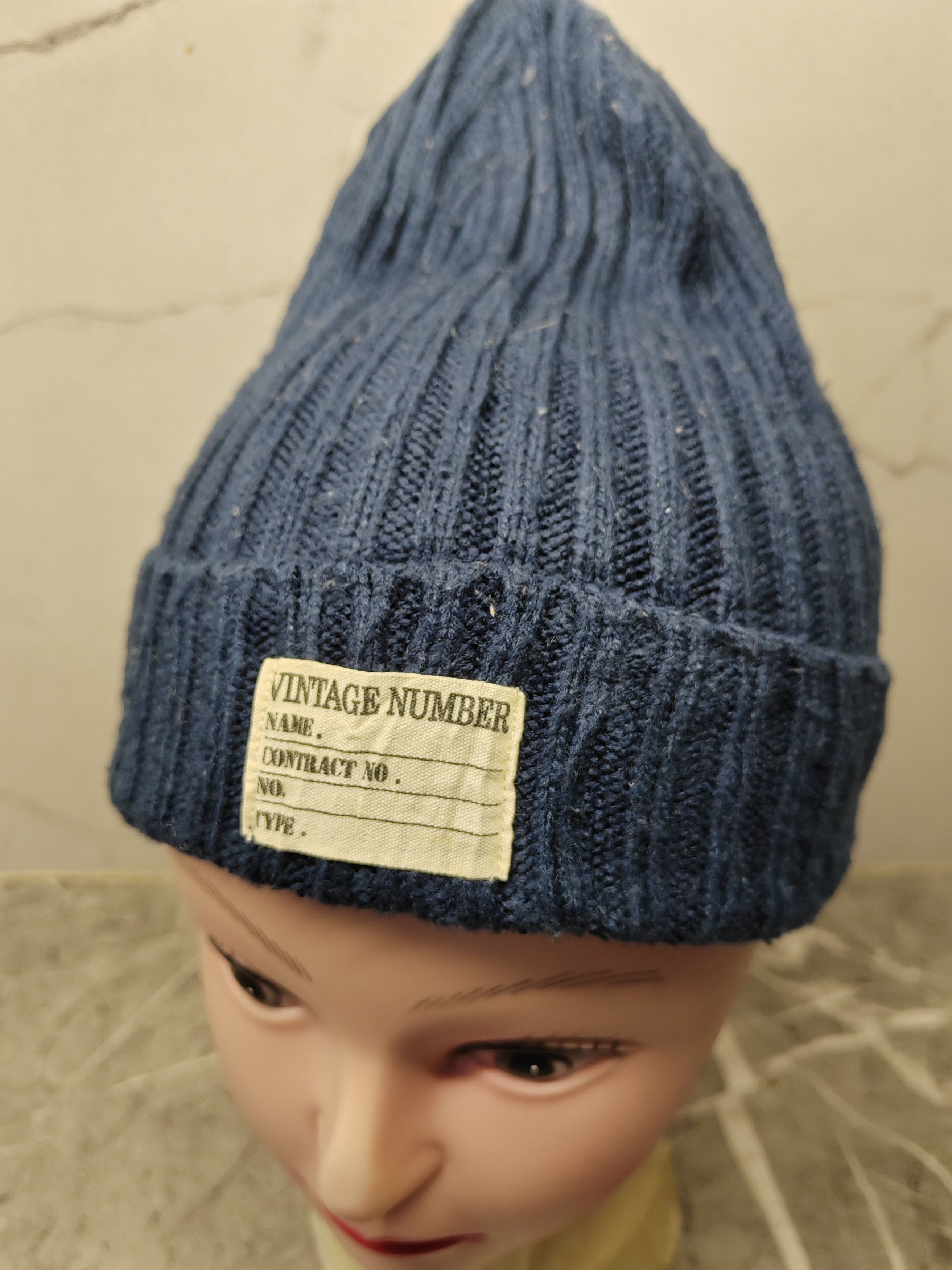 Japanese Brand × Vintage Vintage Number Beanie Size ONE SIZE - 3 Thumbnail