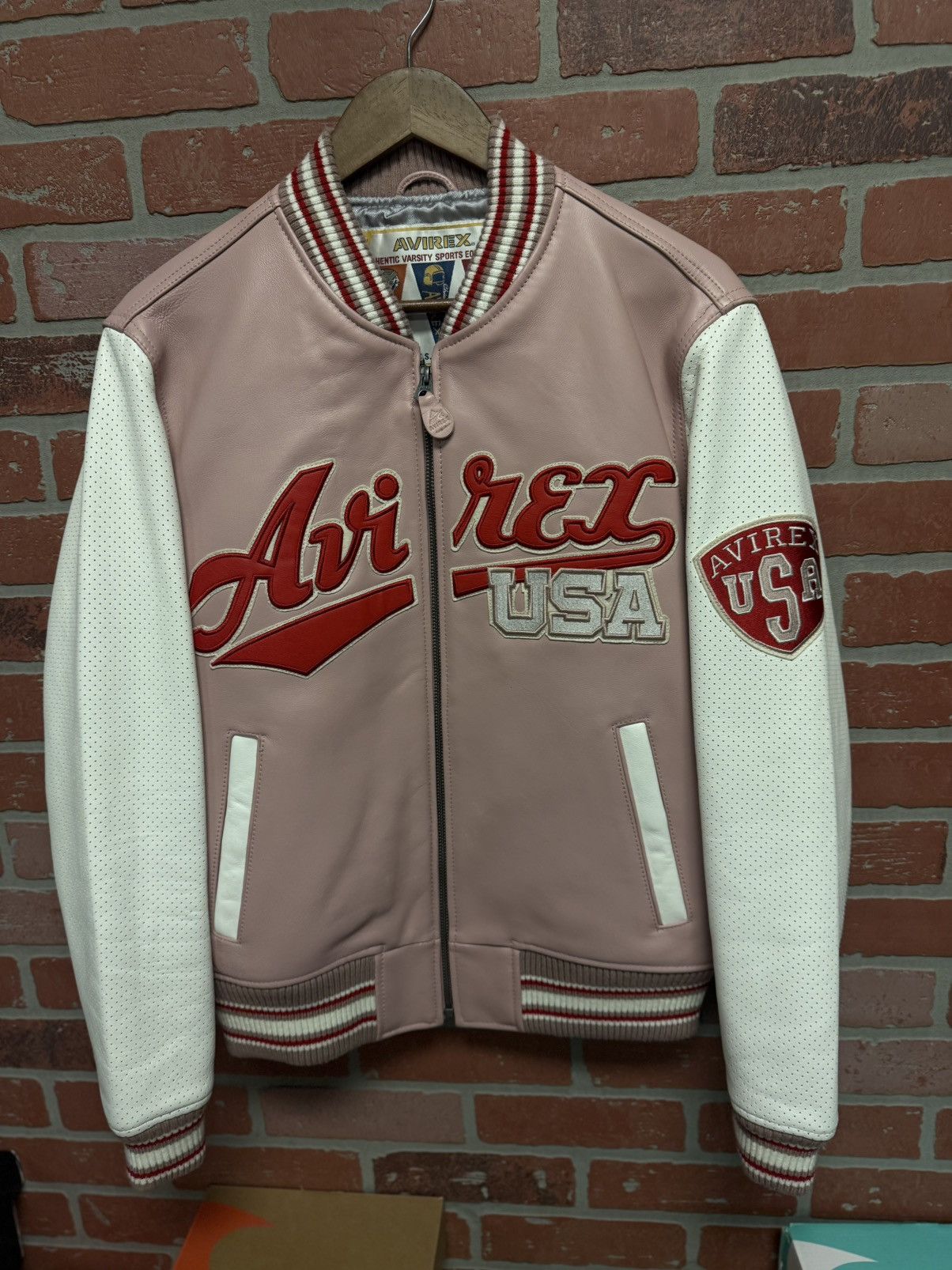 Avirex Avirex Leather Varsity Jacket Size S Clean $1500 Retail Size US XS / EU 42 / 0 - 4 Thumbnail