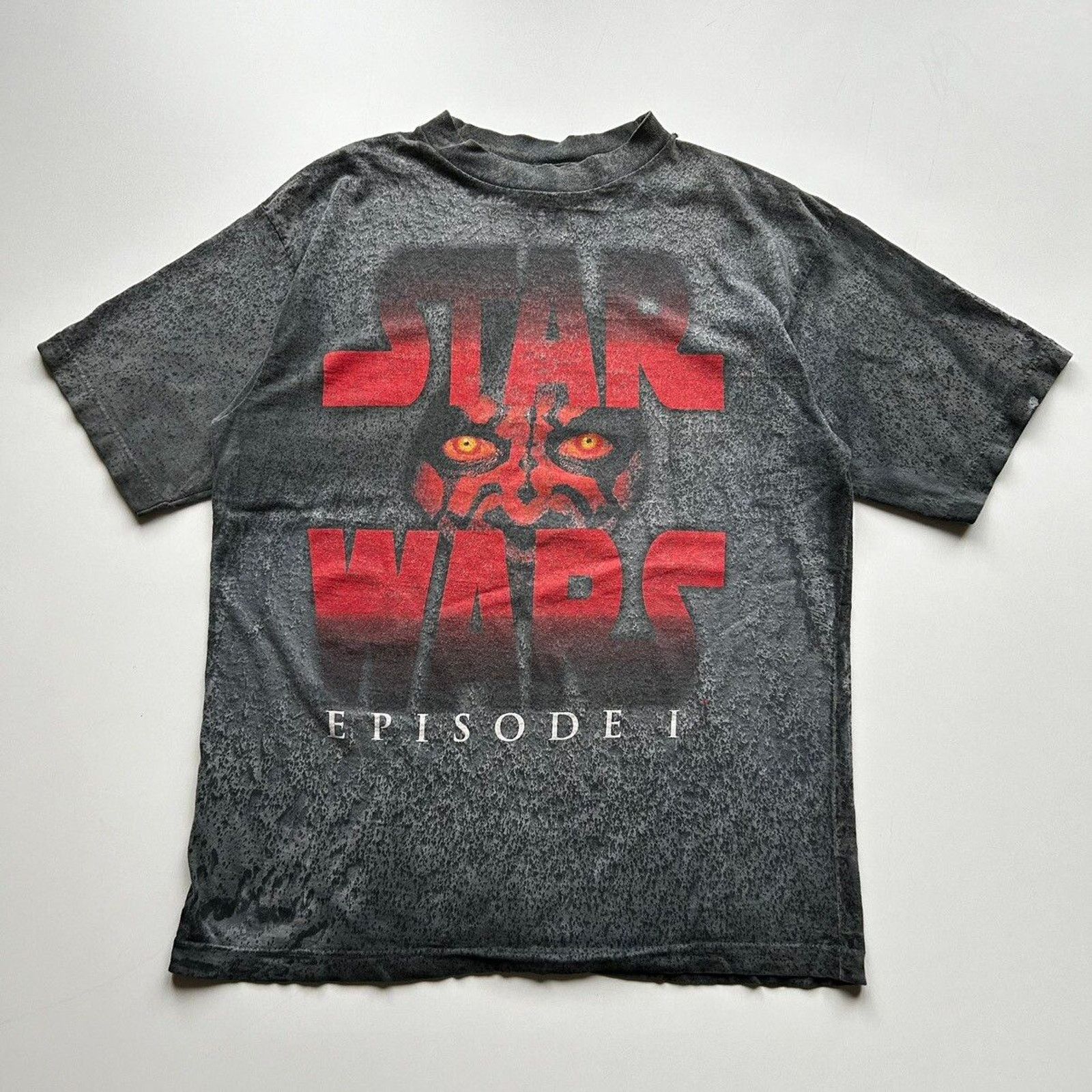 Star Wars VINTAGE Star Wars T Shirt Adult L Tie Dye Darth Maul Obi 
