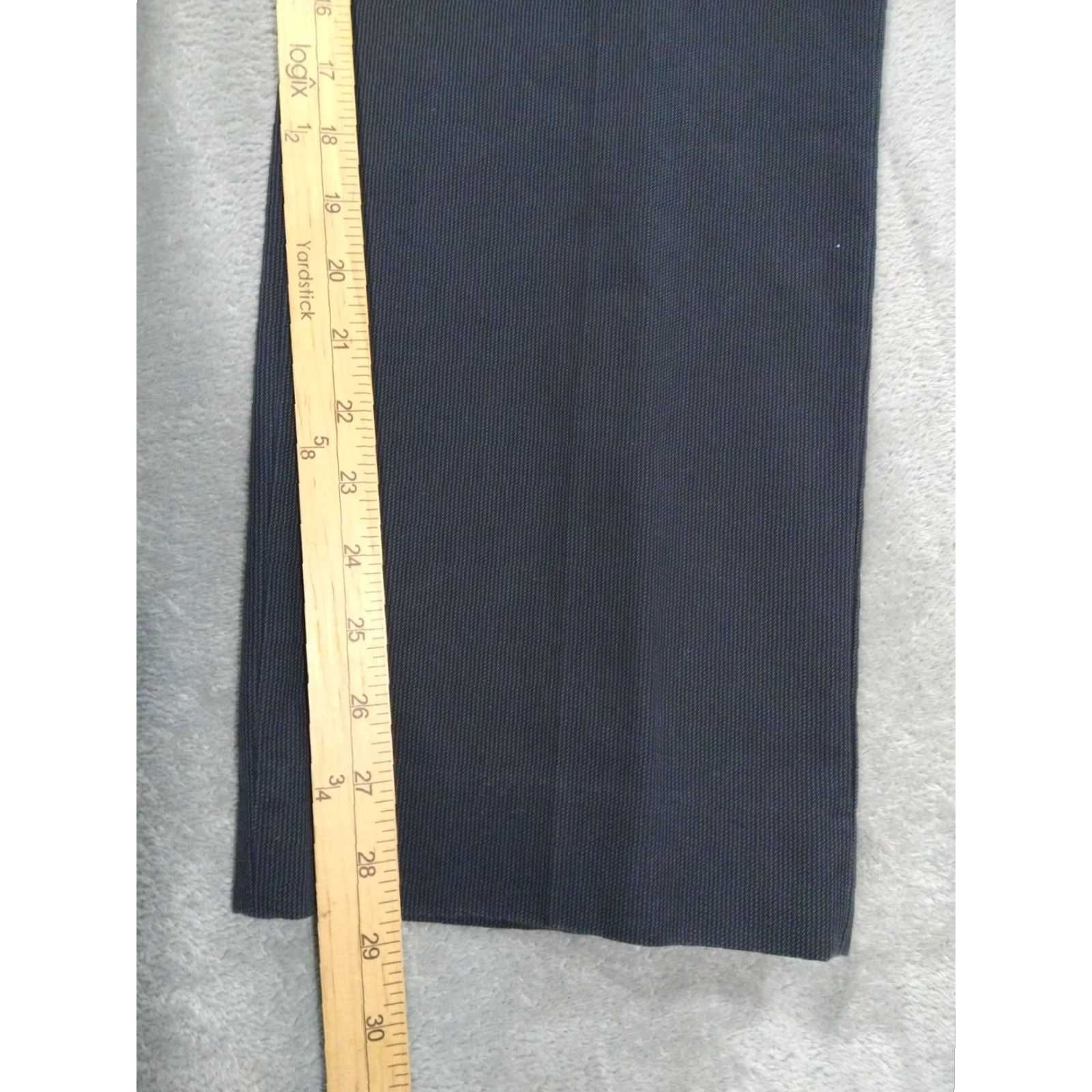 Banana Republic Banana Republic Pants Mens 34x30 Gray Pinstriped Chino Slim Fit Flat Front City Preppy Mens Size US 34 / EU 50 - 5 Thumbnail