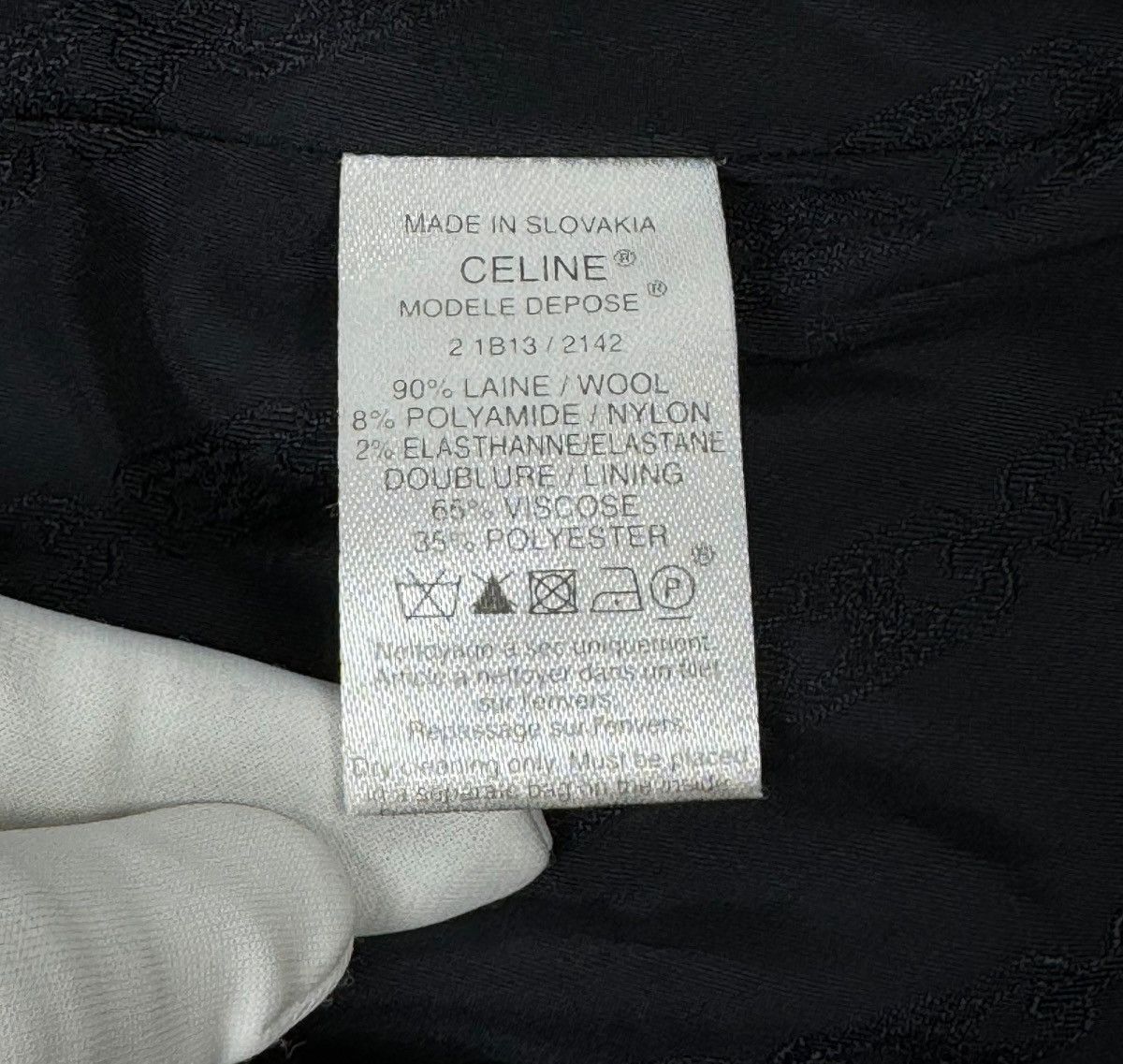 Celine Celine Paris Wool-Nylon Dress Pants size 40 Size 27" / US 4 / IT 40 - 11 Thumbnail