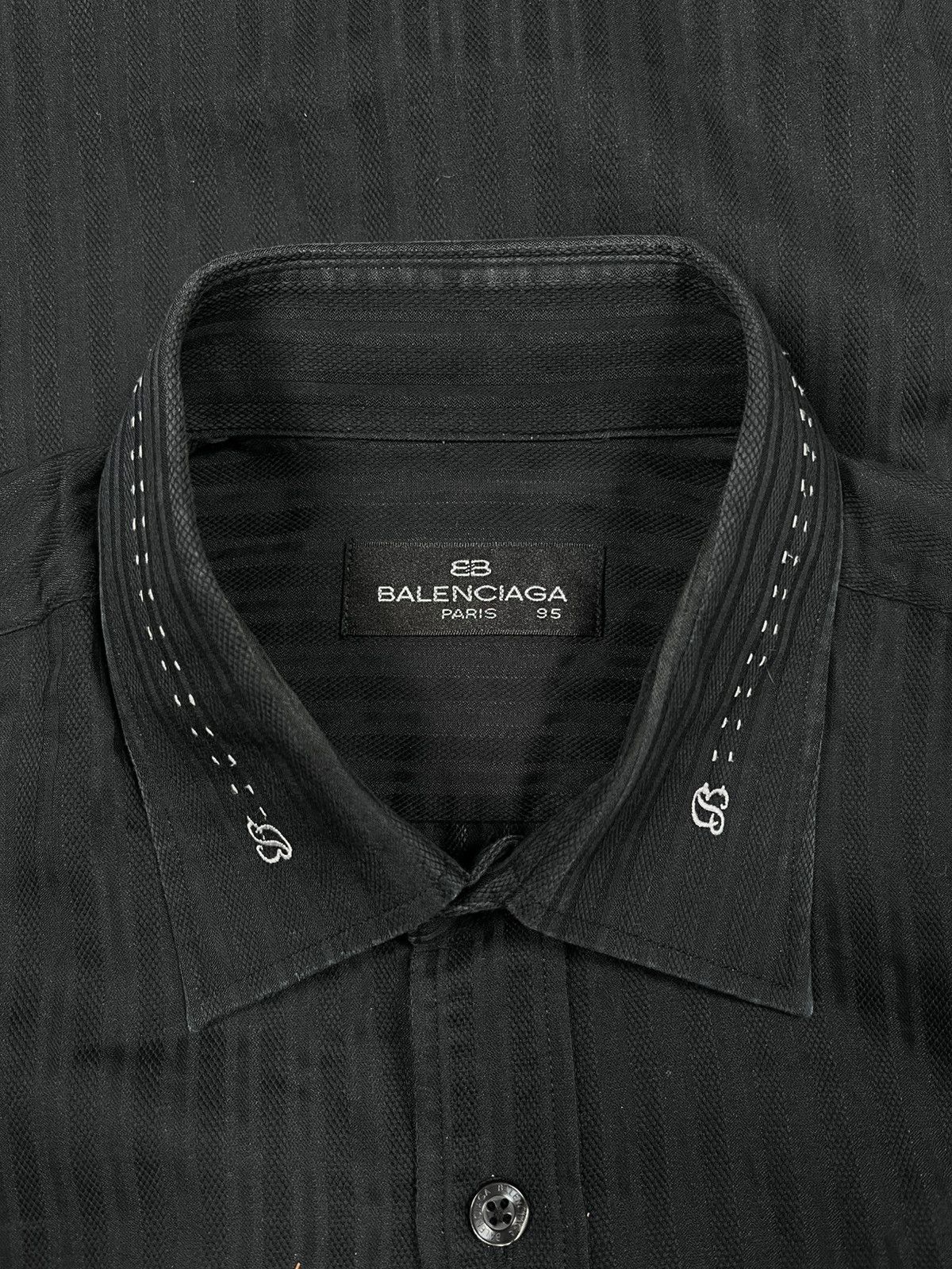 Balenciaga Balenciaga BB Logo Pocket Button Up Shirt Size US L / EU 52-54 / 3 - 4 Thumbnail