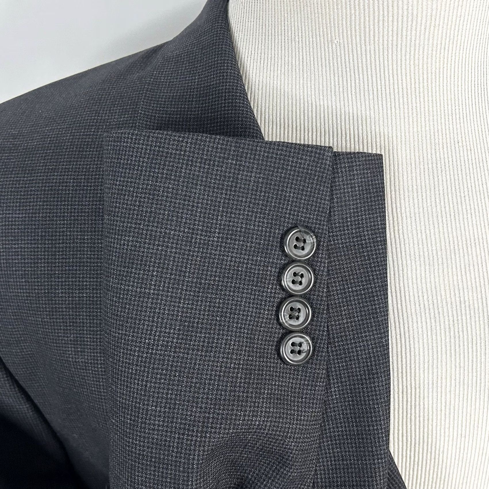 Jos. A. Bank Jos A Bank Sport Coat 46R Wool Houndstooth Two Button Vented Regular Mens Jacket Size US S / EU 44-46 / 1 - 5 Thumbnail