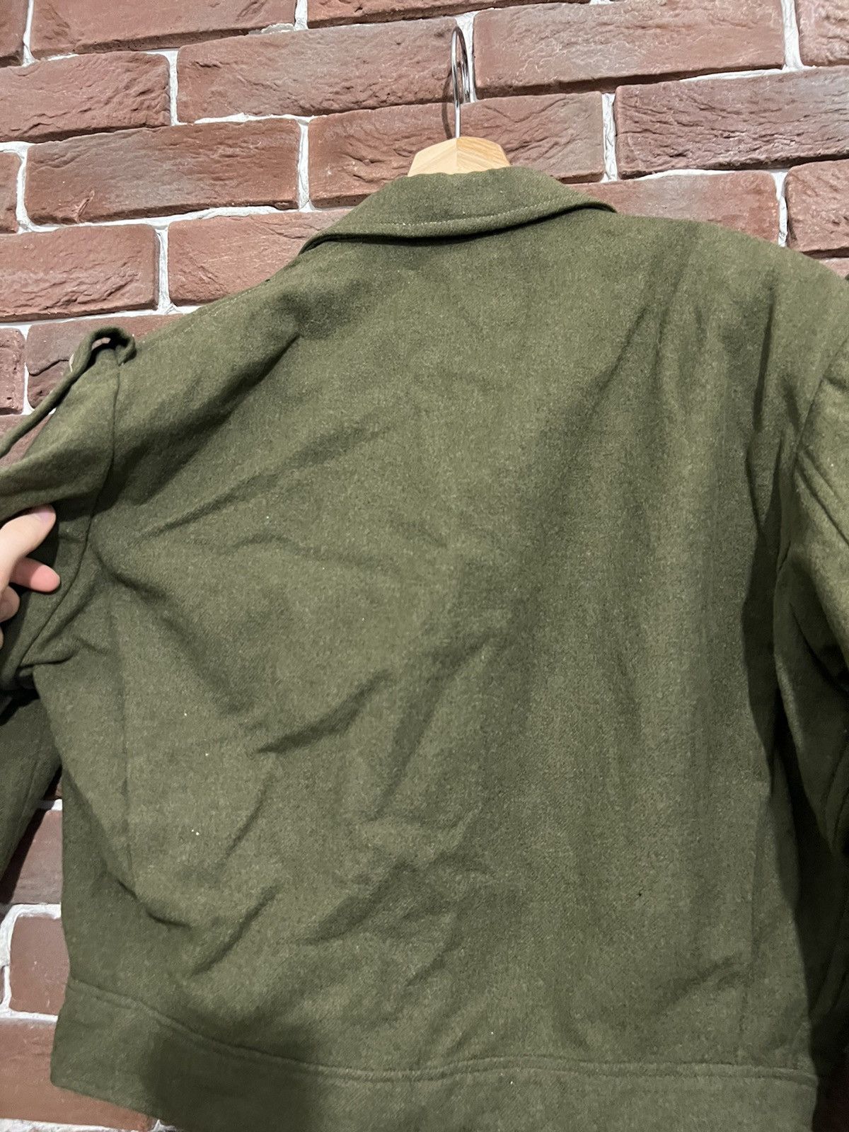Vintage Vintage 50s Wool Olive Military Jacket Workwear Cropped Size US S / EU 44-46 / 1 - 10 Thumbnail