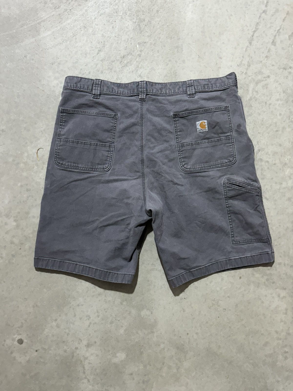 Carhartt × Vintage Grey Carhartt Carpenter Shorts 42 Size US 42 / EU 58 - 3 Thumbnail