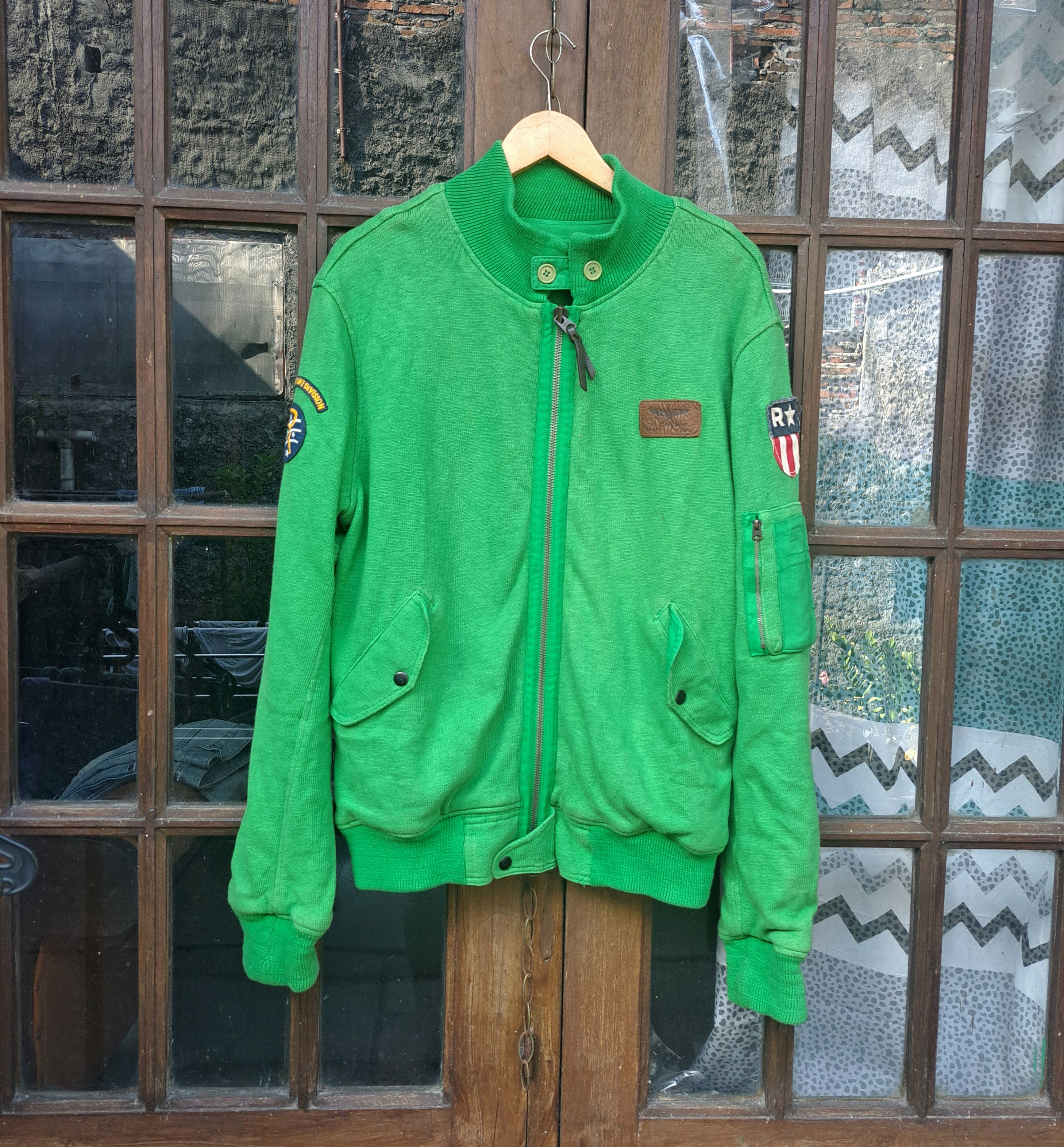 Polo Ralph Lauren Ralph Lauren Polo Knit Wear Bomber Jacket us Air Force Style Size US L / EU 52-54 / 3 - 2 Thumbnail