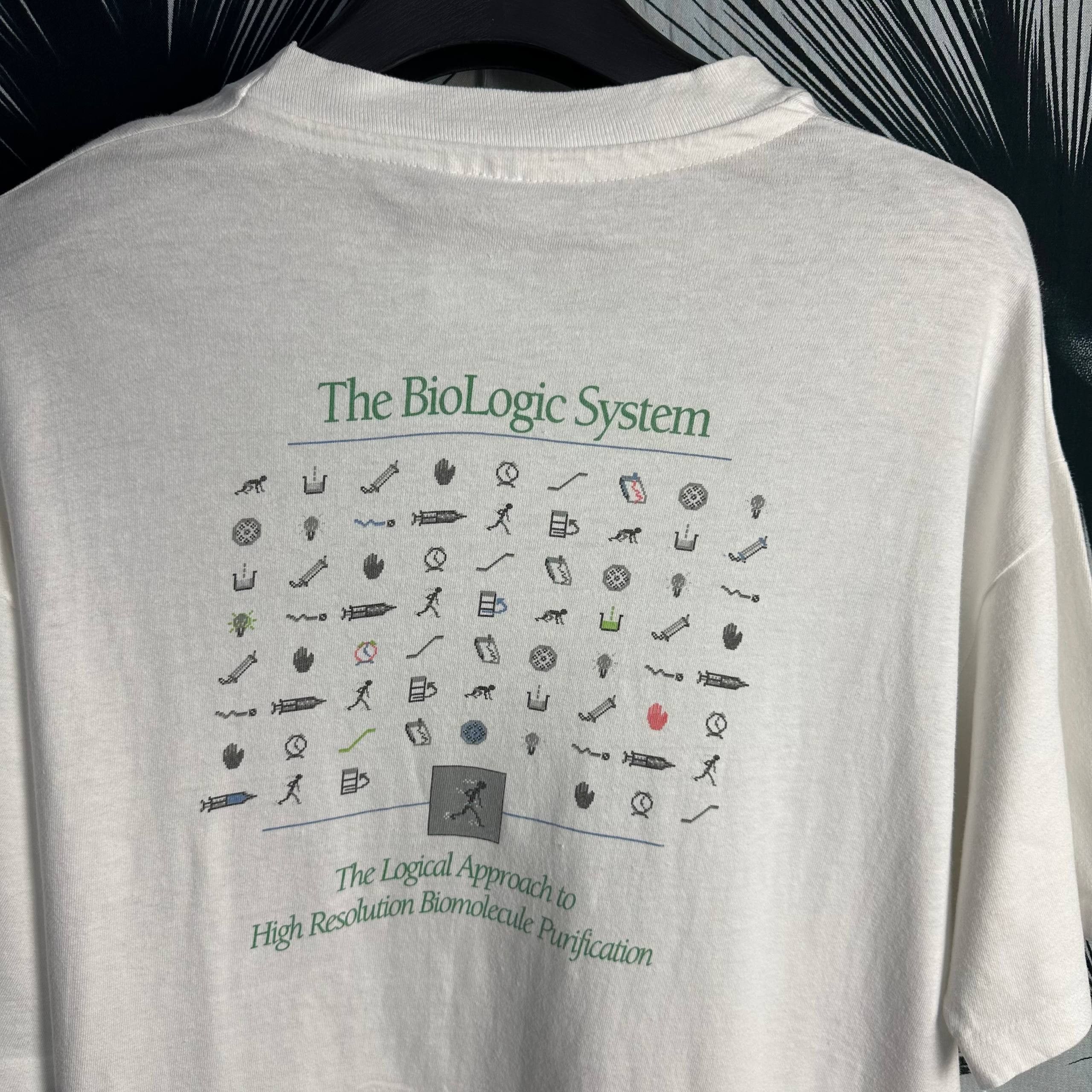 Vintage Vintage 90s BioLogic System Human T-Shirt Size US XL / EU 56 / 4 - 6 Thumbnail