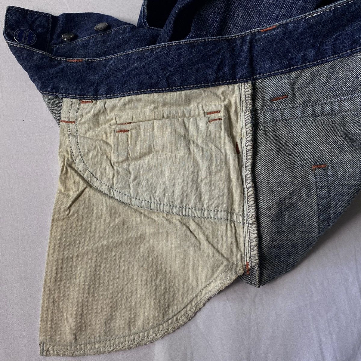 Jean Paul Gaultier Jean’s Paul Gaultier JPG Distressed Denim Metal Logo Archive Size US 36 / EU 52 - 21 Thumbnail