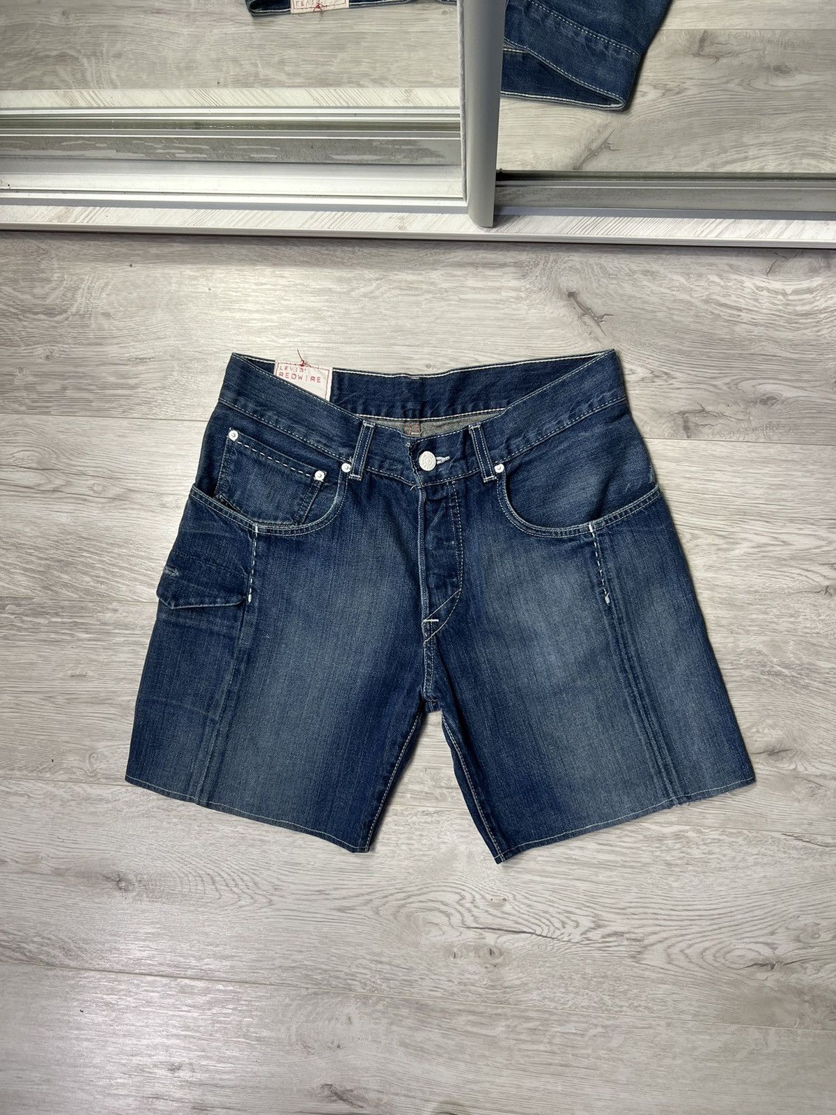 Levi's × Levi's Vintage Clothing × Vintage Vintage Rare Levis Redwire Denim Jeans Shorts Size US 32 / EU 48 - 1 Thumbnail