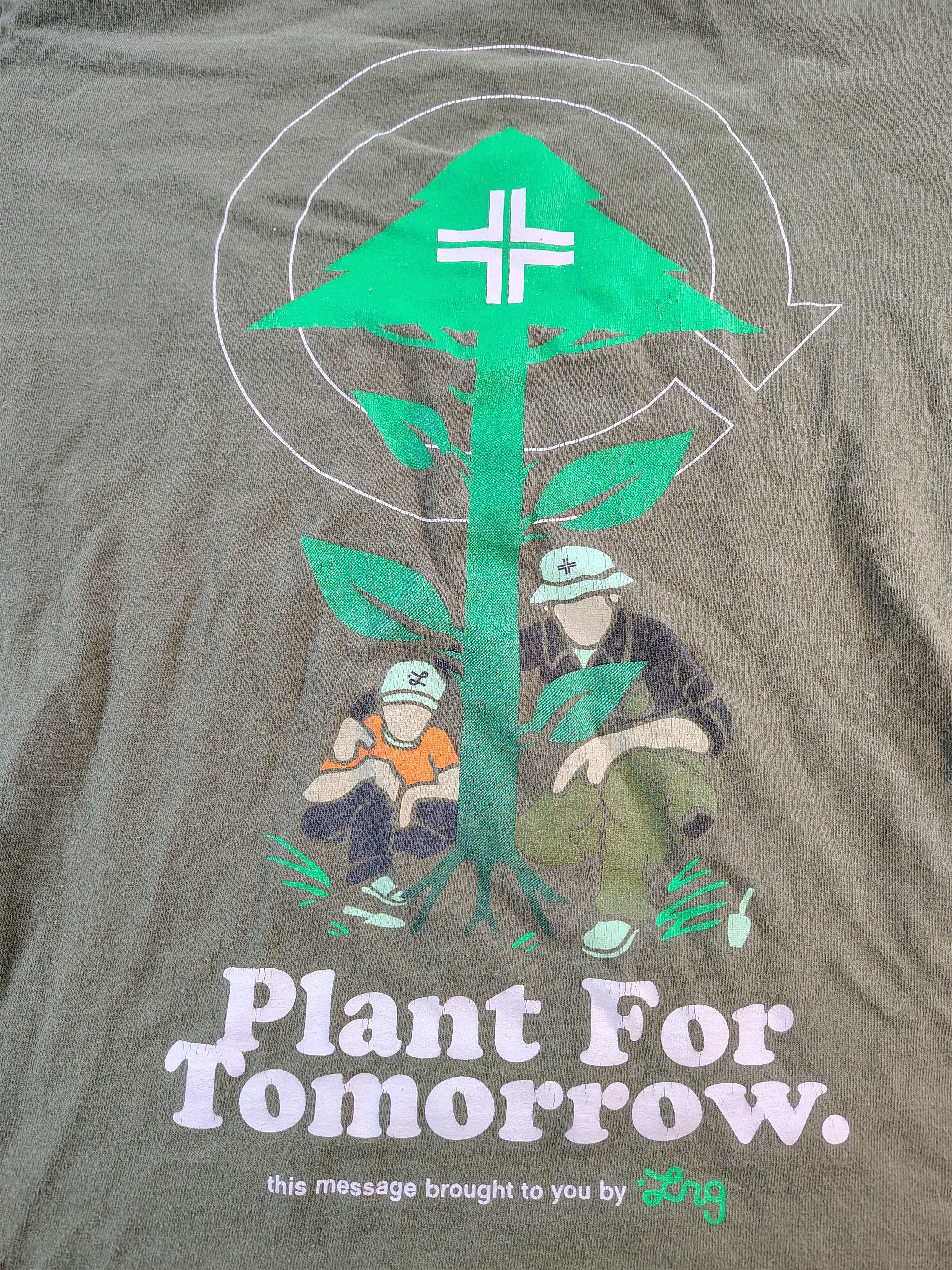 LRG Men's Olive Green LRG "Plant For Tomorrow" Graphic T-Shirt Size US S / EU 44-46 / 1 - 2 Thumbnail