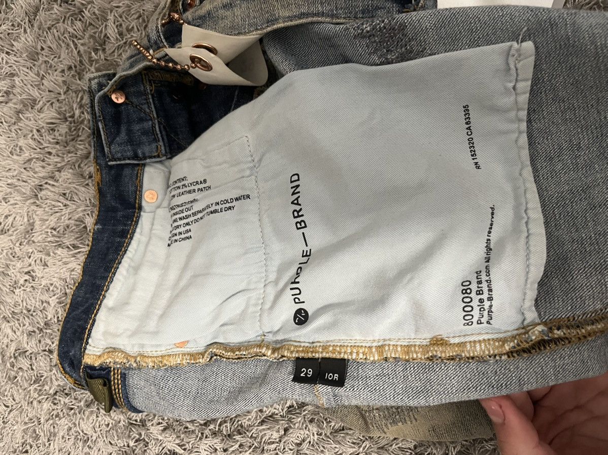 Purple Brand Purple jeans Indigo oil split Size US 29 - 4 Thumbnail
