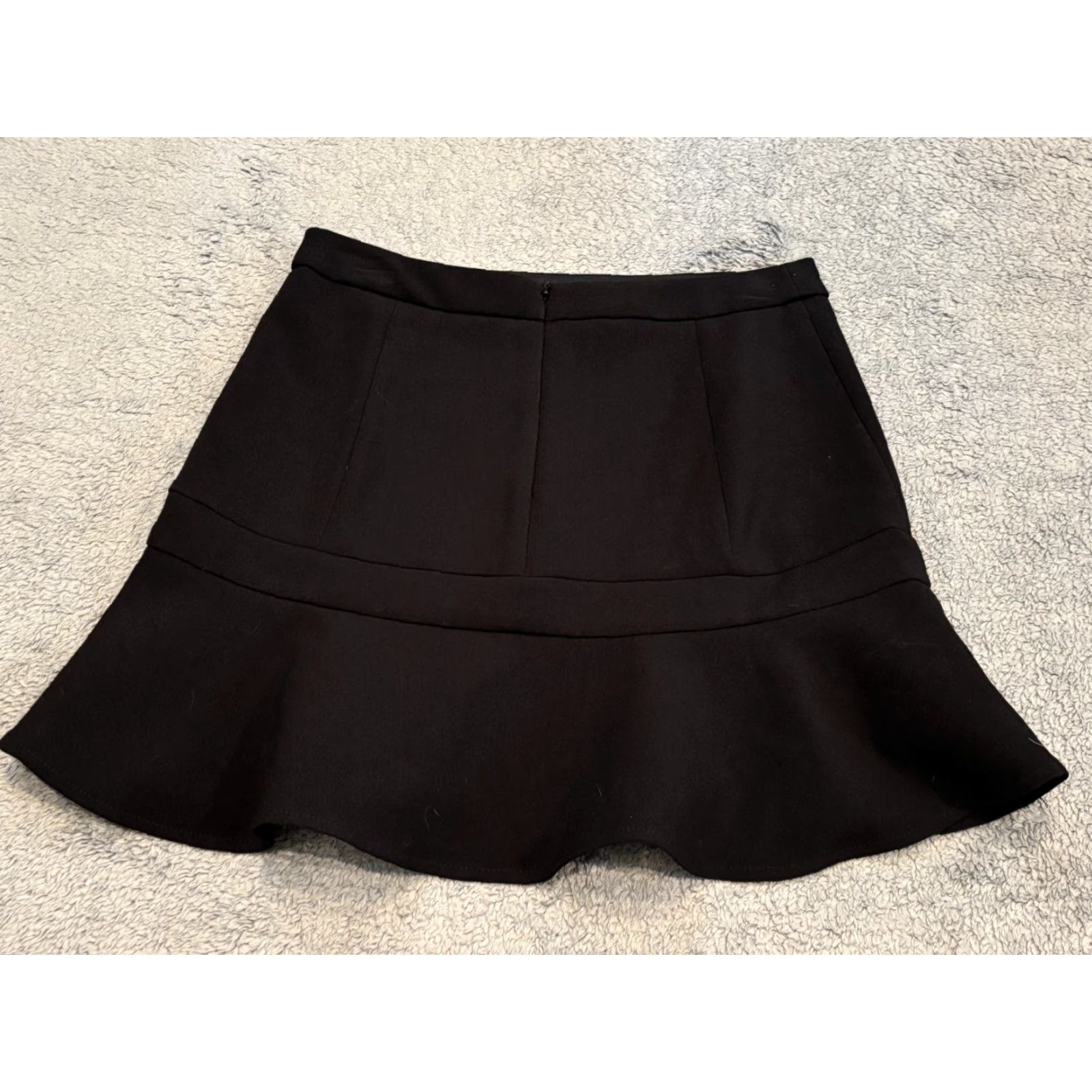 Express Express Skirt Women 6 Black Fit Flare Short Career Casual Size 28" / US 6 / IT 42 - 5 Thumbnail