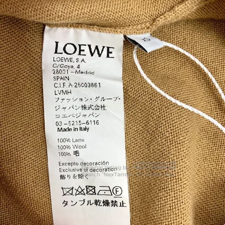 Loewe Loewe Brown logo embroidered wool collar single-breasted l Size XS / US 0-2 / IT 36-38 - 7 Thumbnail