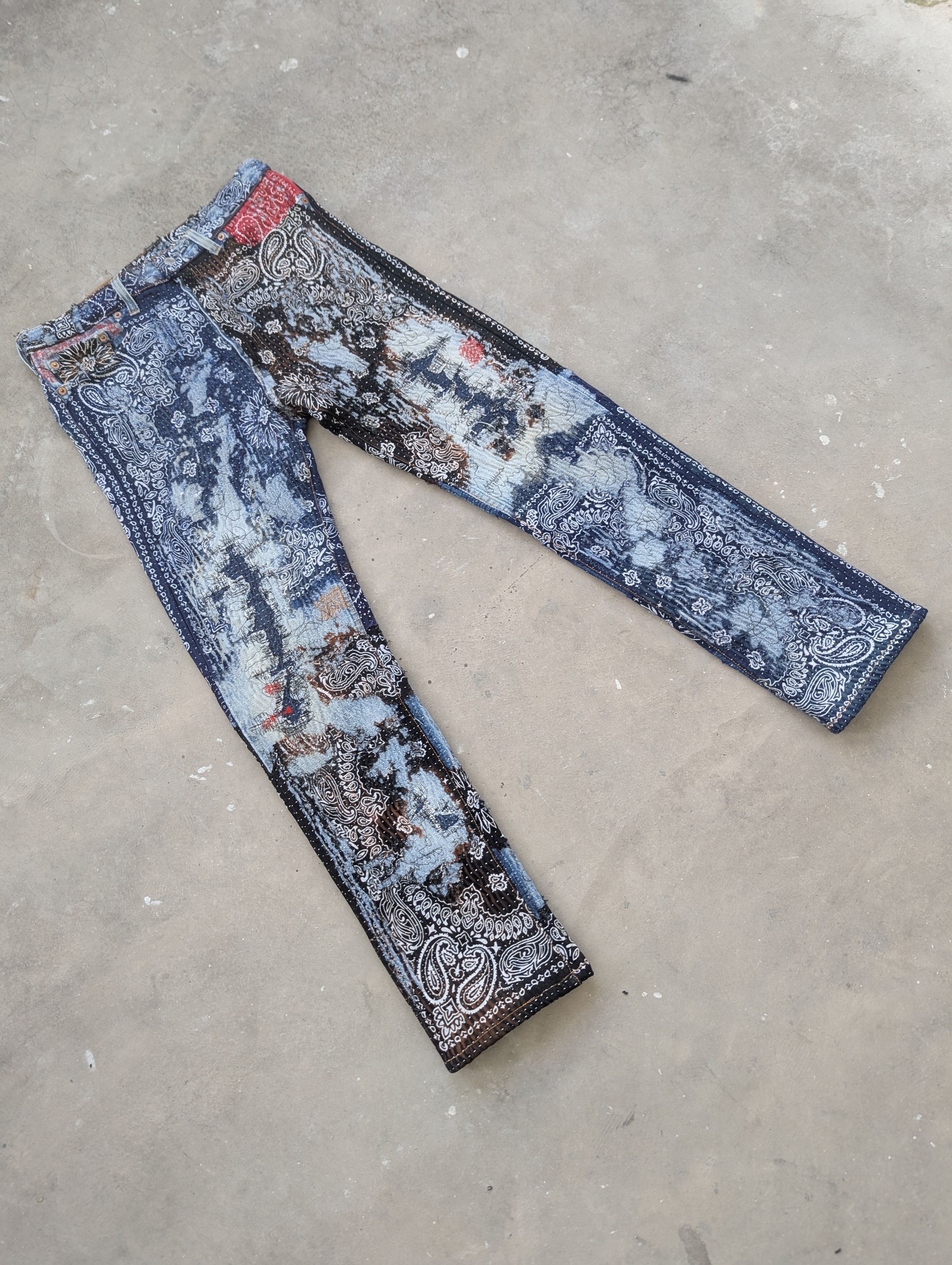 Levi's VintageVintage Levis 501 Inspired Proleta Re Art Custom Made Size US 31 - 4 Thumbnail