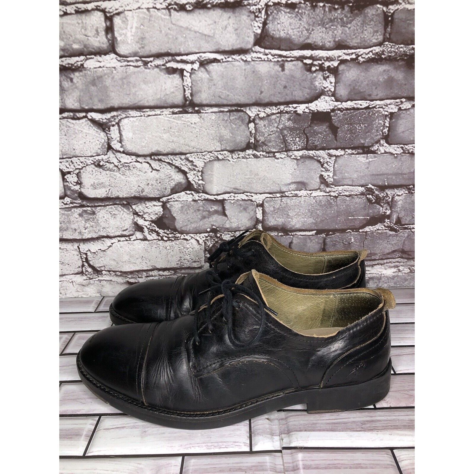 Fly London Fly London Black Leather Cap Toe Comfort Lace Up Oxfords Sho Size US 10 / EU 43 - 11 Thumbnail