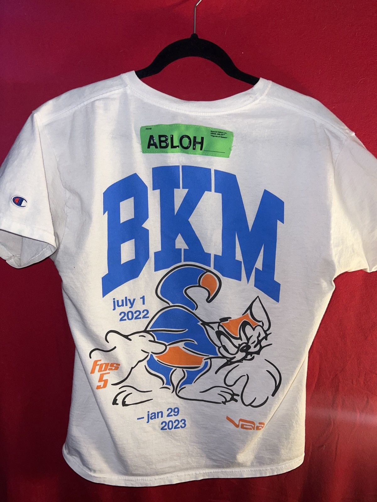 image of Off White Fos Brooklyn Musuem Tee Shirt in White, Men's (Size Medium)