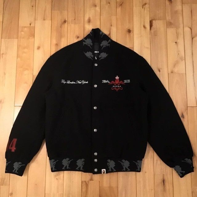 Bape 2004 BAPE × STASH Wool Varsity Jacket a bathing ape NIGO Size US M / EU 48-50 / 2 - 2 Thumbnail