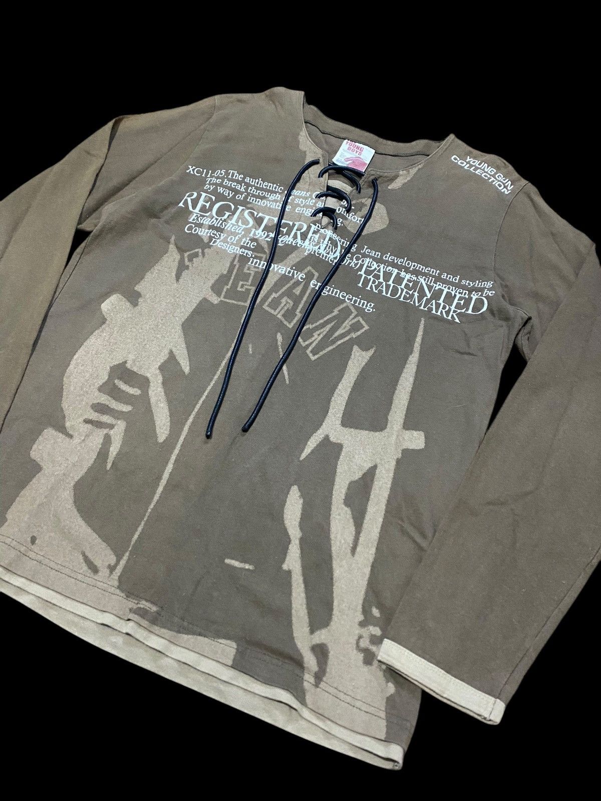 If Six Was Nine Y2k young gun double layer poem laces up punk style Size US M / EU 48-50 / 2 - 2 Thumbnail