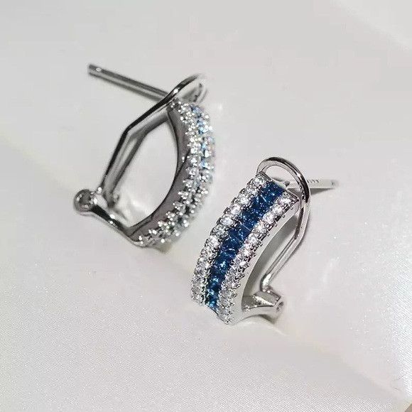 The Unbranded Brand Women AAA Cubic Zirconia Stud Earring Size ONE SIZE - 2 Thumbnail