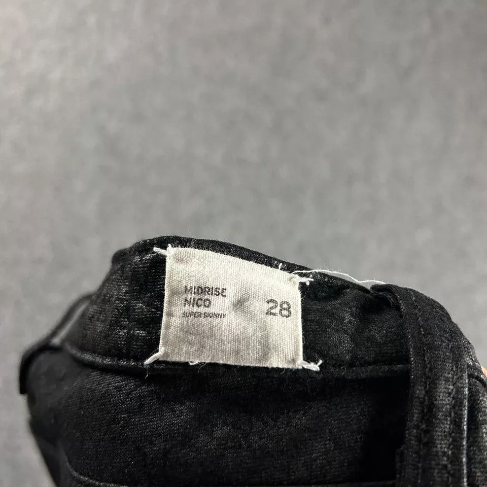 Hudson Hudson Jeans Womens 28 Black Mid Rise Nico Super Skinny Size 28" / US 6 / IT 42 - 6 Thumbnail