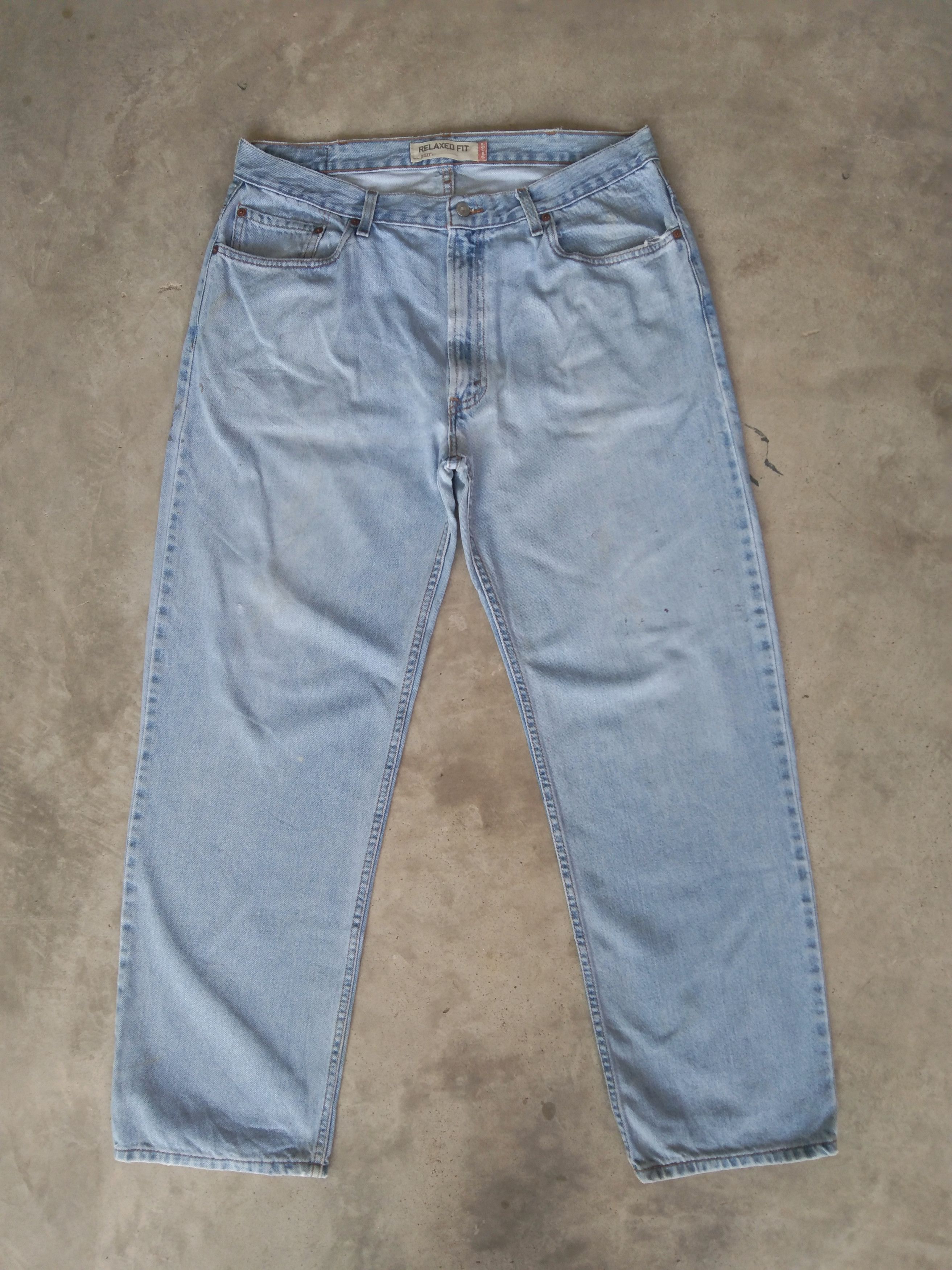 Levi's Vintage Levi's Jeans 550 Light Wash Relaxed Fit Denim 38x32 Size US 38 / EU 54 - 1 Thumbnail