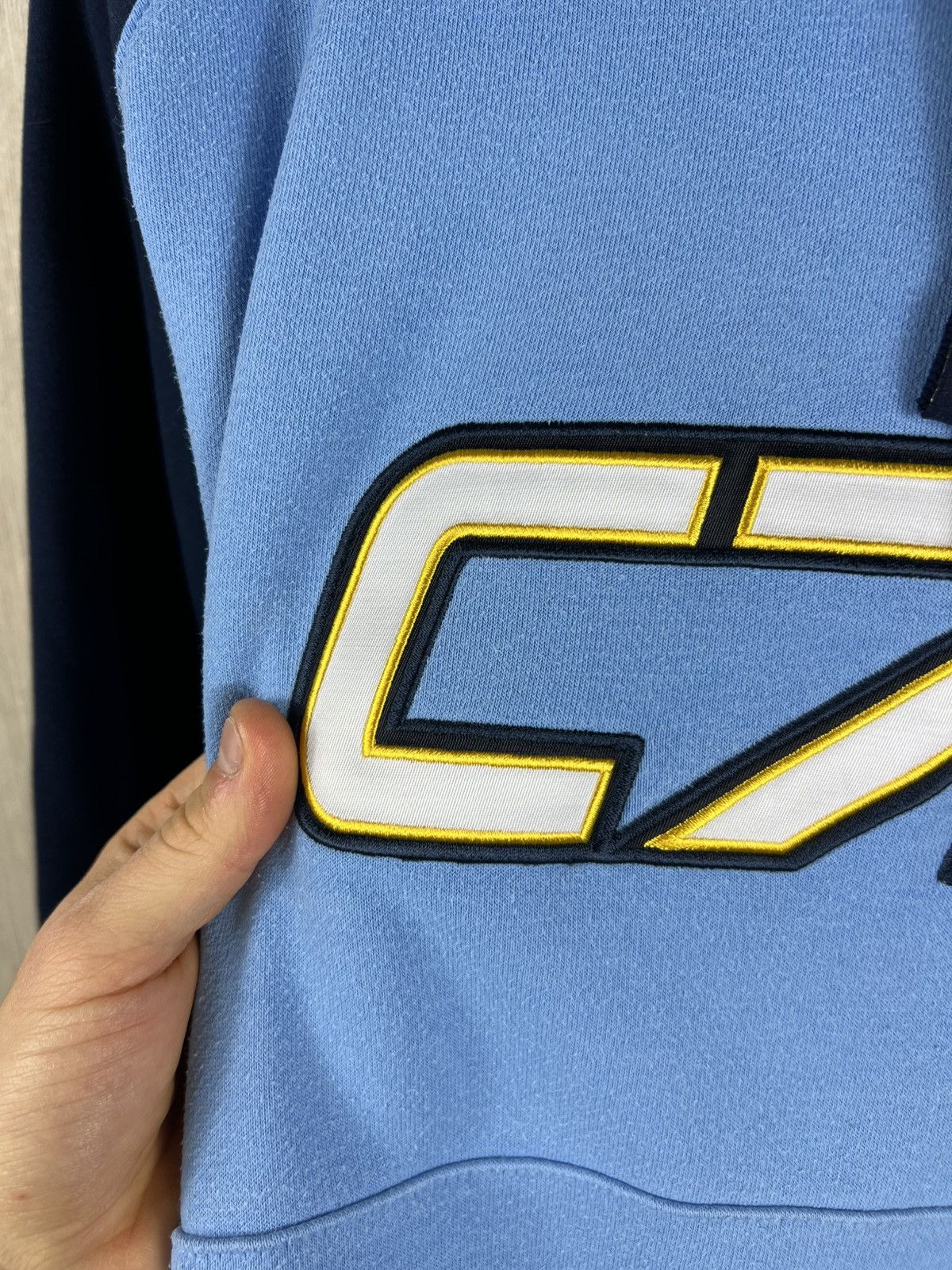 Corteiz × Nike Vintage Nike Cortez C72 y2k baby blue hoodie Size US L / EU 52-54 / 3 - 13 Thumbnail