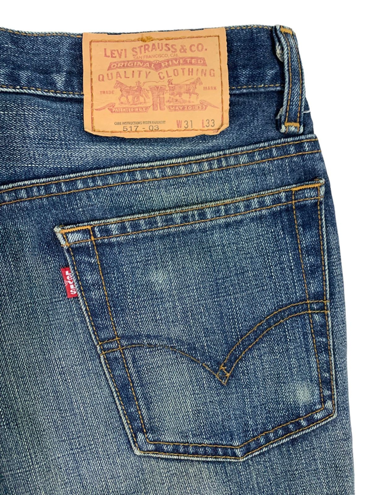 Levi's 🔥Vintage Levis 517 Distressed Flare Jeans Size US 30 / EU 46 - 10 Thumbnail