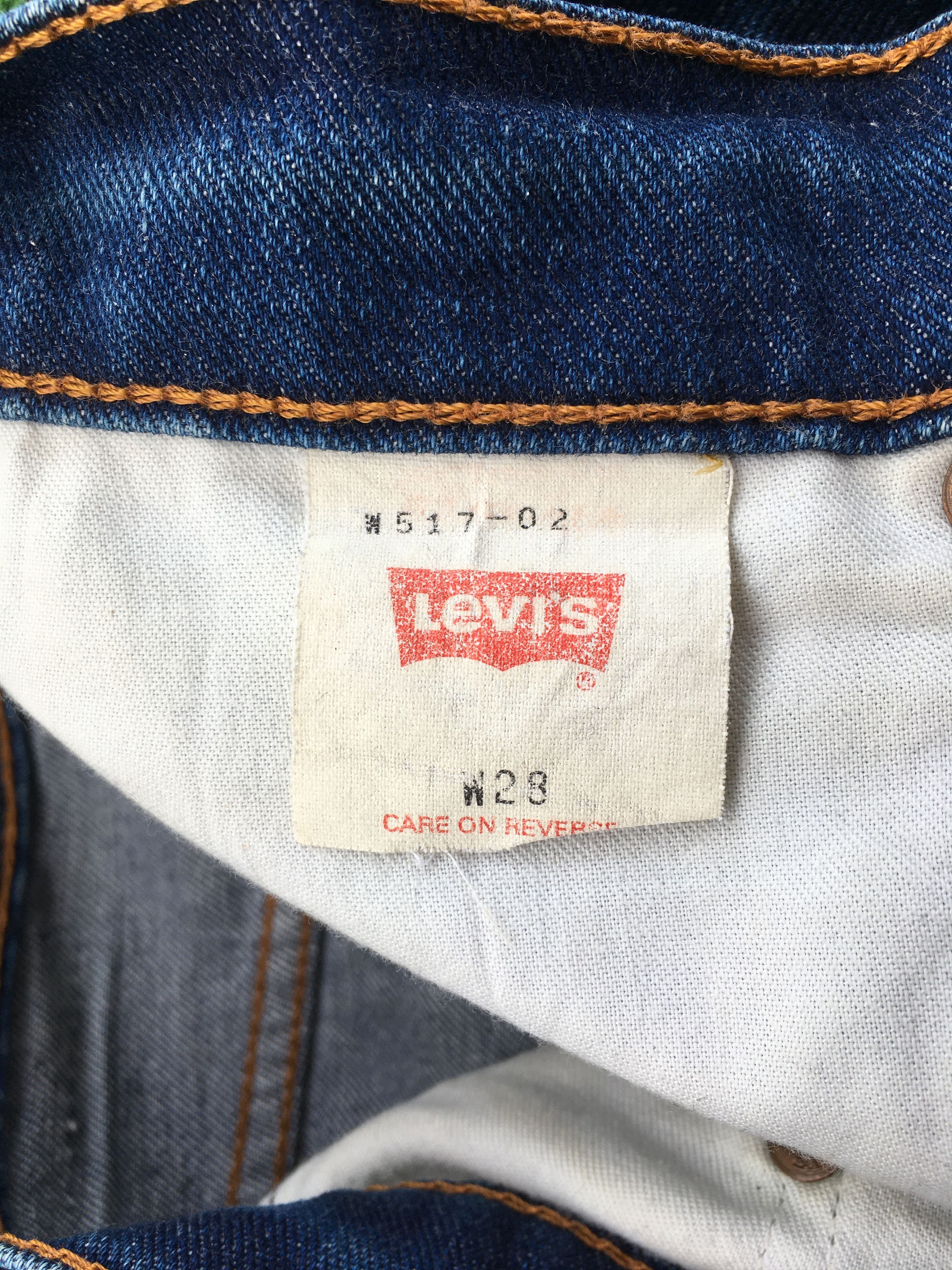 Jean Vintage 517 BootCut Jeans Faded Flare Denim W23 D-1193 Size 23" - 12 Thumbnail