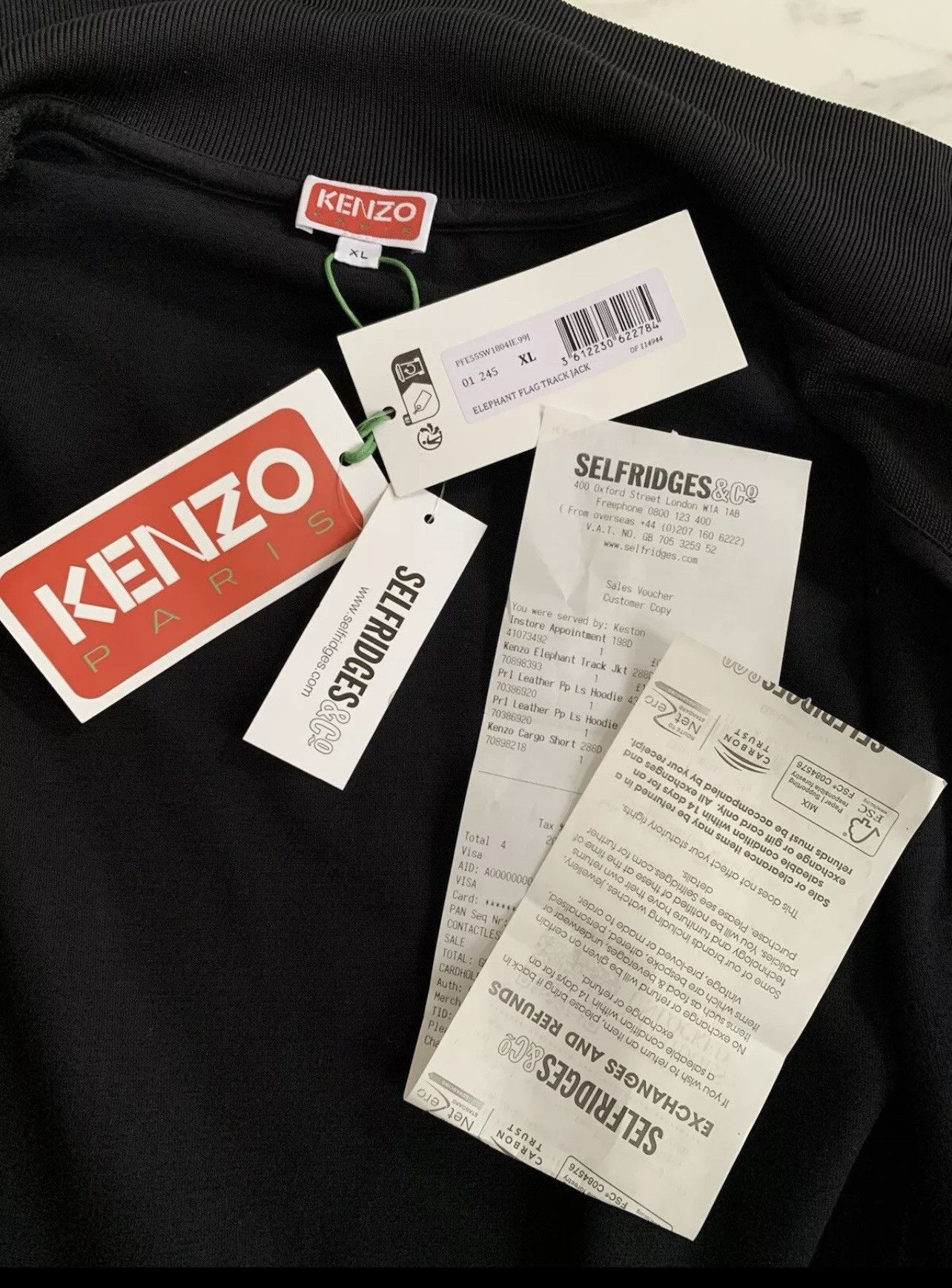 Kenzo KENZO Elephant brand appliqué stretch-jersey jacket Black XL Size US XL / EU 56 / 4 - 11 Thumbnail