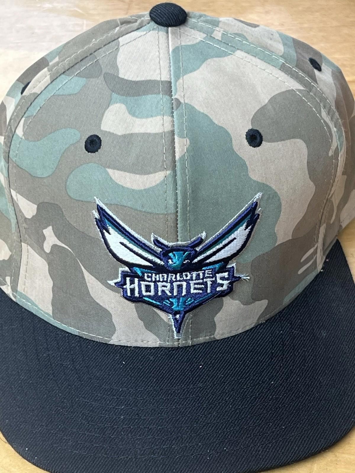 Mitchell & Ness Charlotte Hornets Mitchell And Ness Camo Hat Size ONE SIZE - 2 Thumbnail
