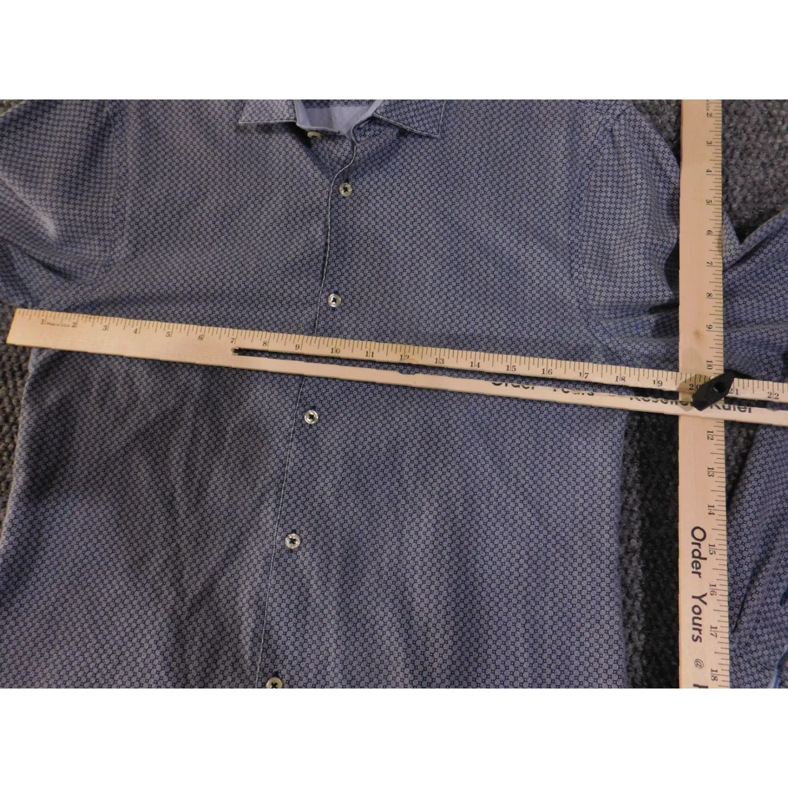 Zara Zara Man Shirt Mens Medium Slim Fit Patterned Button Down Long Sleeve Modern Size US M / EU 48-50 / 2 - 4 Thumbnail