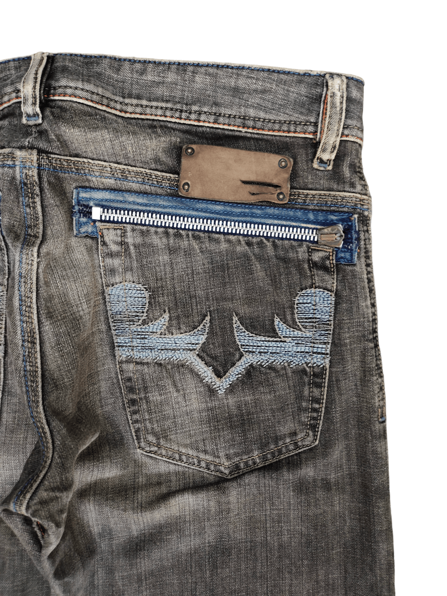 Diesel Vintage Y2k Diesel Native Embroidered Relaxed Denim Pants Size US 32 / EU 48 - 3 Thumbnail