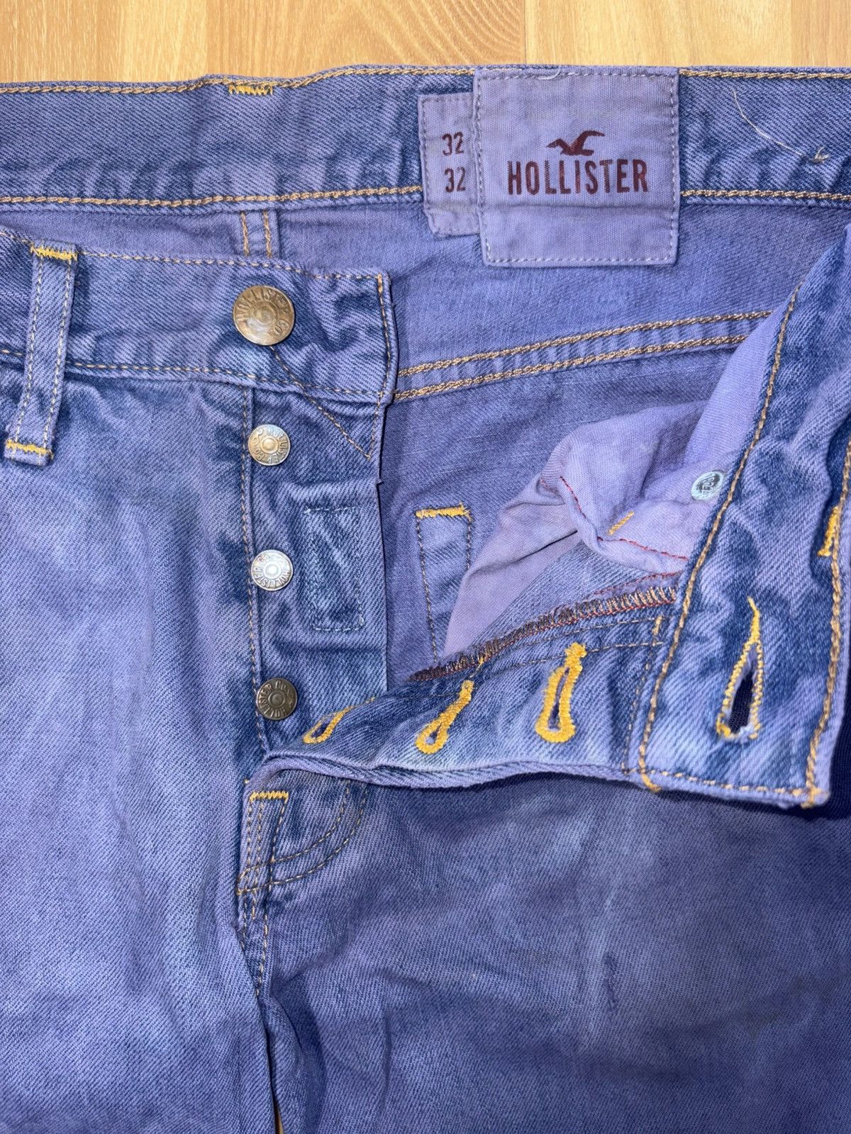 Hollister streetwear hollister low rise bootcut faded jeans Size US 32 / EU 48 - 4 Thumbnail