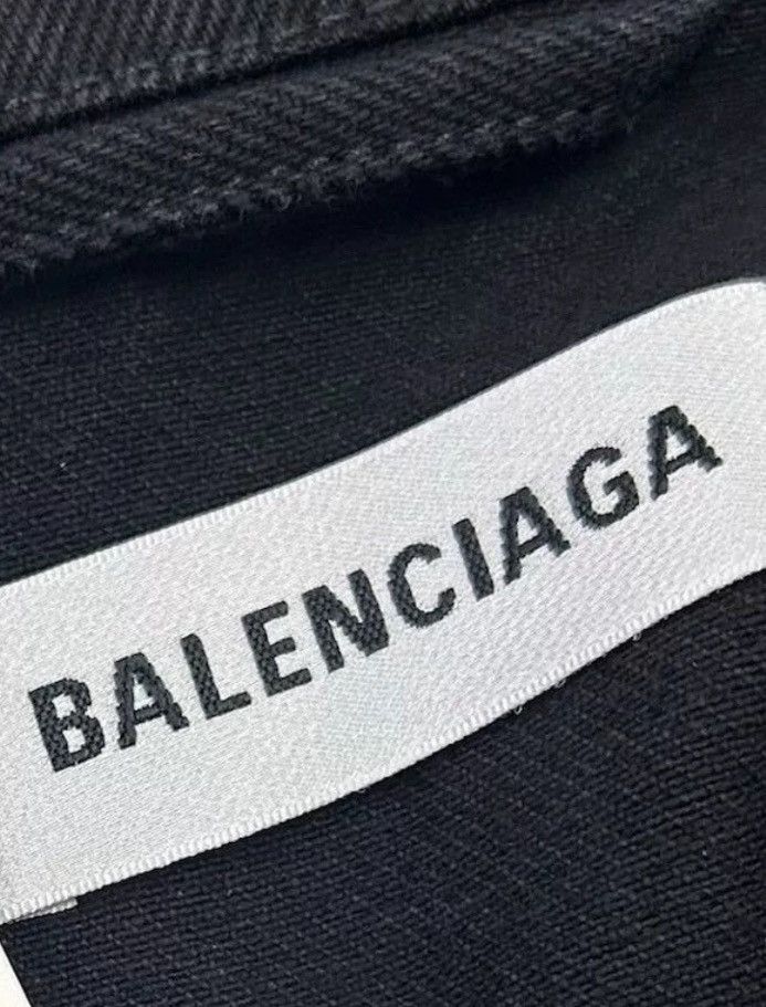 Balenciaga Balenciaga black big logo denim jacket2412-Nextarrow Size US S / EU 44-46 / 1 - 4 Thumbnail