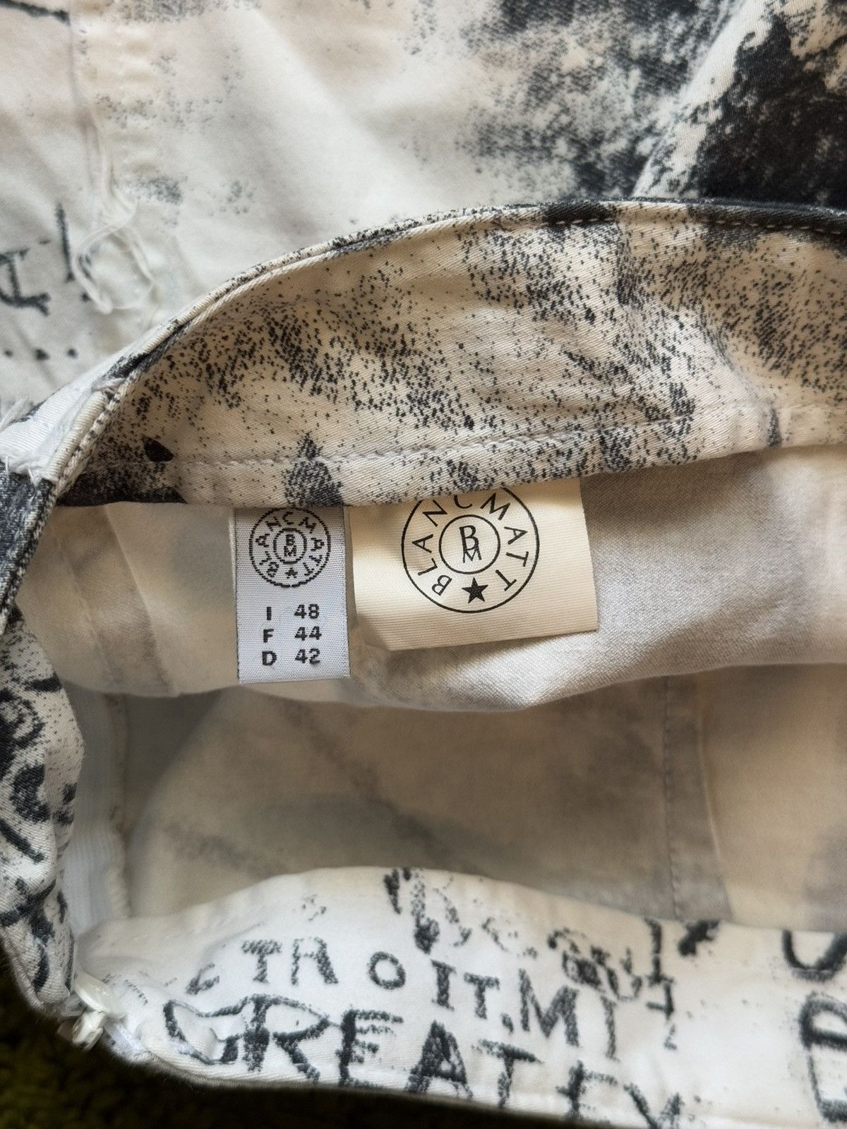 Hysteric Glamour × Vintage Y2K vintage avant garde gazette pattern skirt Size 30" / US 8 / IT 44 - 3 Thumbnail