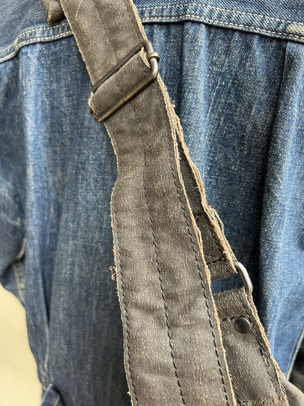 Vintage RARE! Vintage Tough Jeans Military Distress Wax Large Bag Size ONE SIZE - 11 Thumbnail