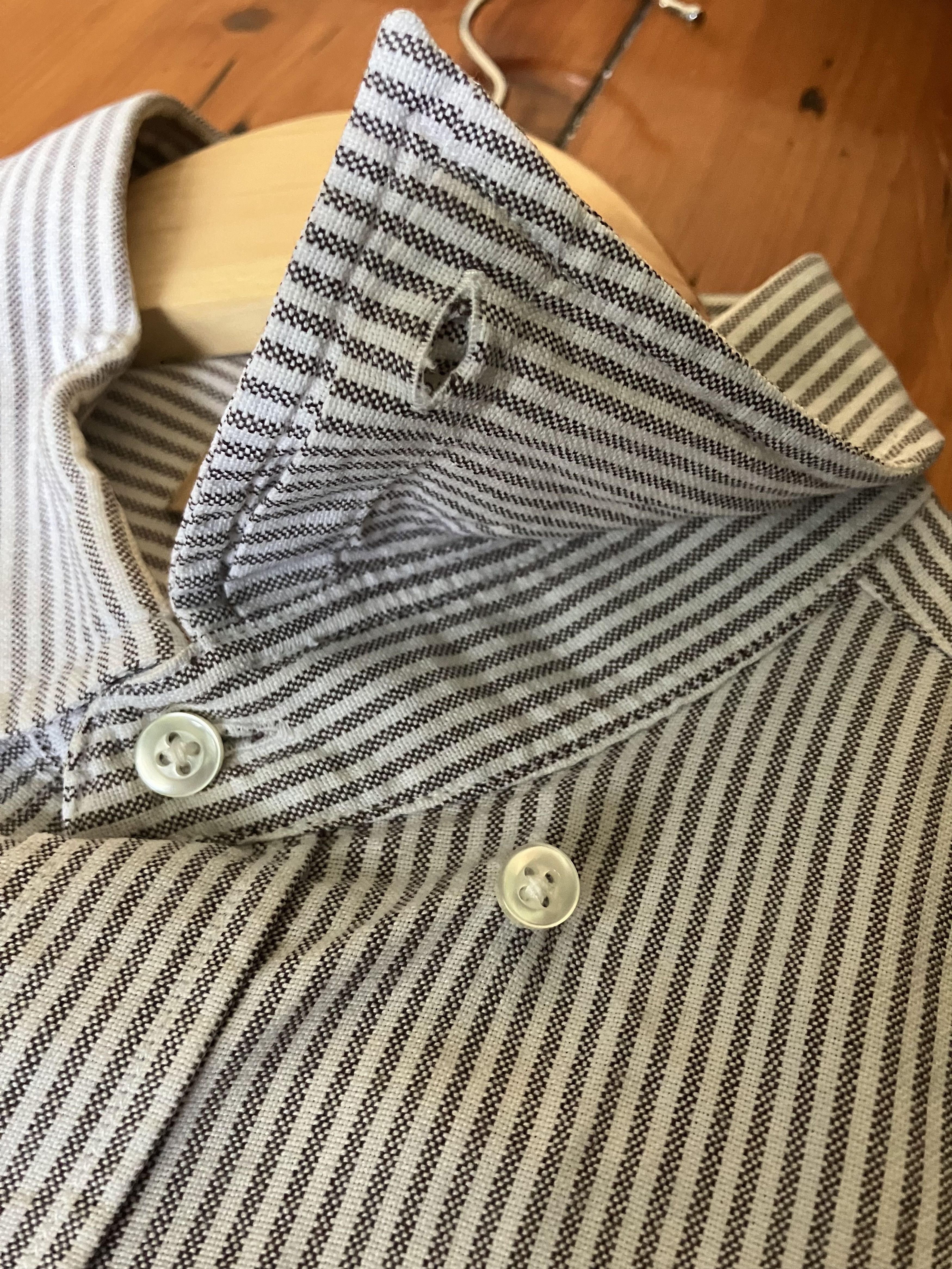 Christian Kimber Christian Kimber Stripe OCBD Shirt Size US M / EU 48-50 / 2 - 4 Thumbnail