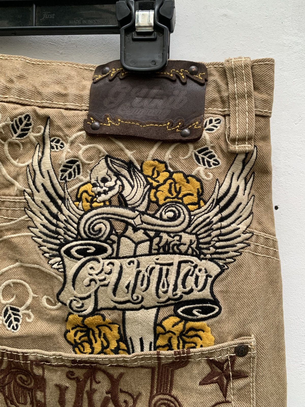 Southpole Vintage G unit 50 cent big embroidery baggy jeans rap pants Size US 34 / EU 50 - 5 Thumbnail