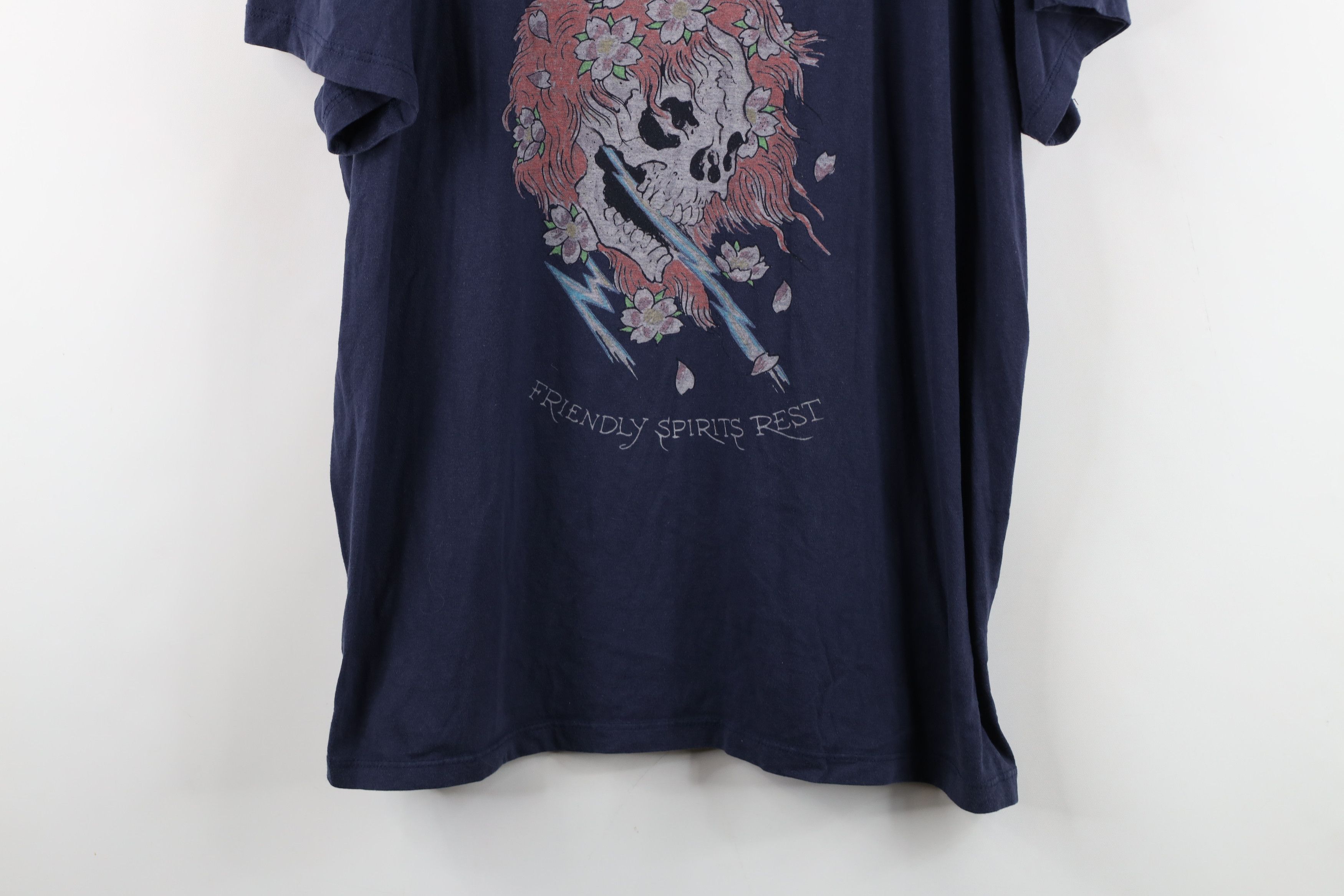 Ed Hardy Vintage Y2K Ed Hardy Spell Skull Tattoo UFC MMA T-Shirt Blue Size US XL / EU 56 / 4 - 3 Thumbnail