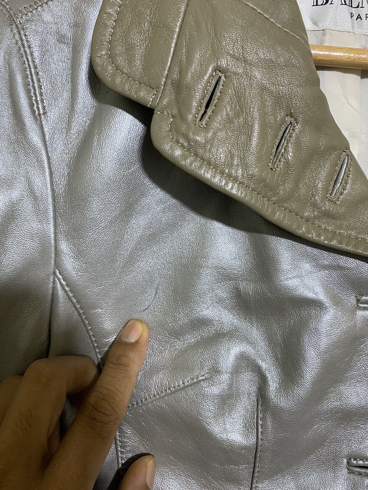 Balmain Offernow🔥Vintage balmain paris leather jacket Size S / US 4 / IT 40 - 6 Thumbnail