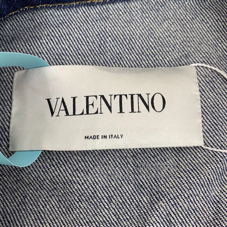 Other Valentino Dark blue butterfly embroidered denim jacket Size M / US 6-8 / IT 42-44 - 5 Thumbnail