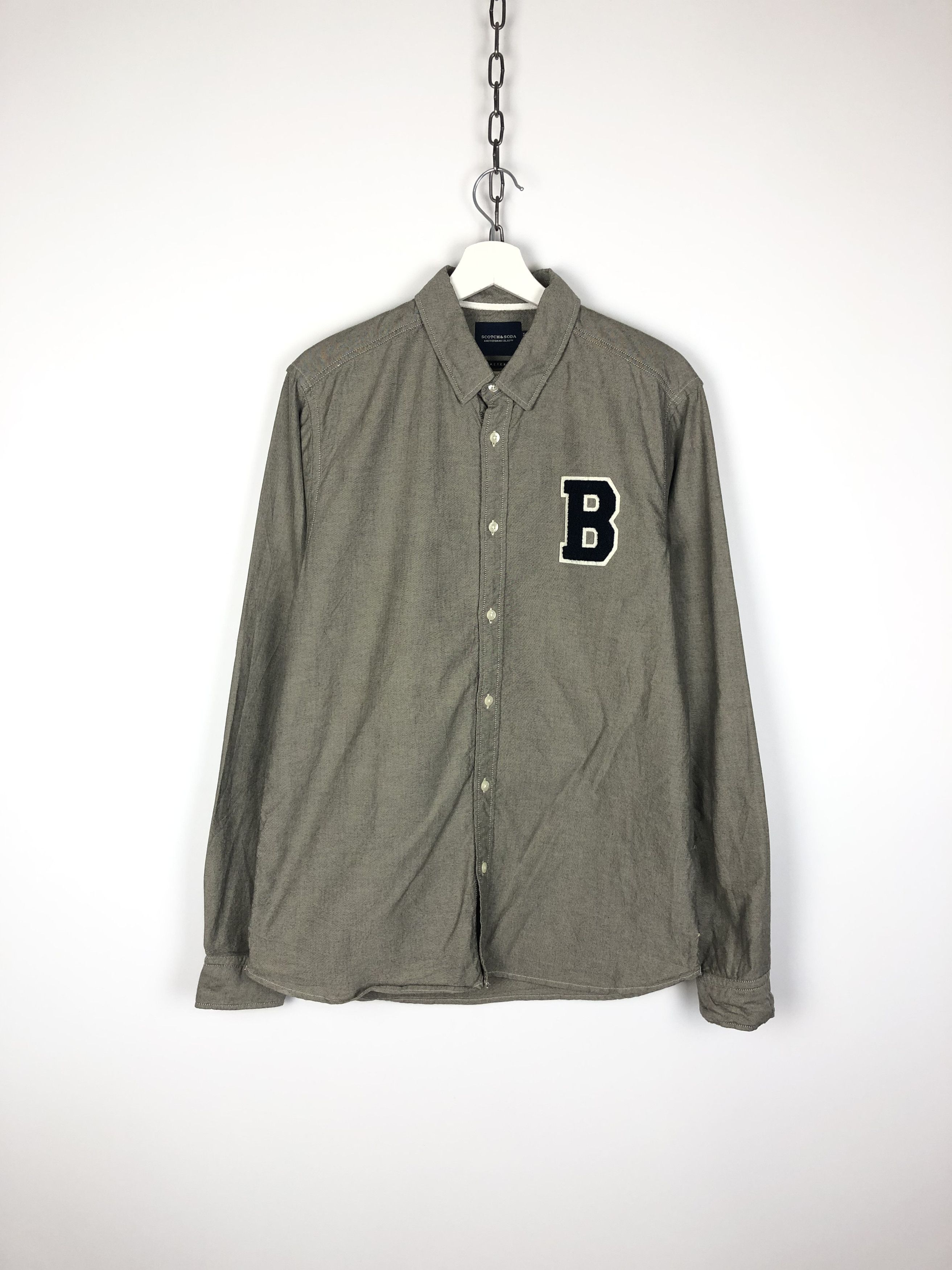 Scotch & Soda Scotch & Soda Amsterdam Blauw Shirt Regular Fit Gray size L Size US L / EU 52-54 / 3 - 1 Thumbnail
