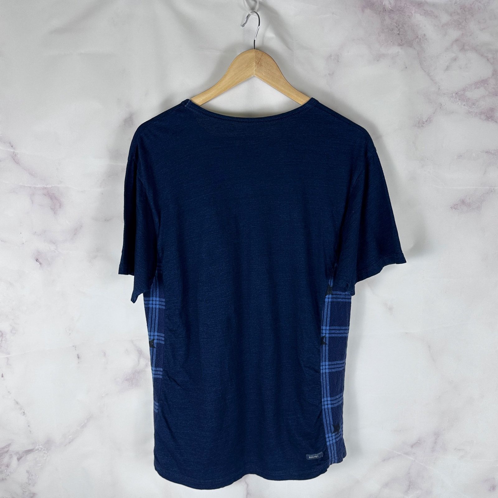 Sophnet. Indigo Plaid Mix Tee Size US S / EU 44-46 / 1 - 7 Thumbnail