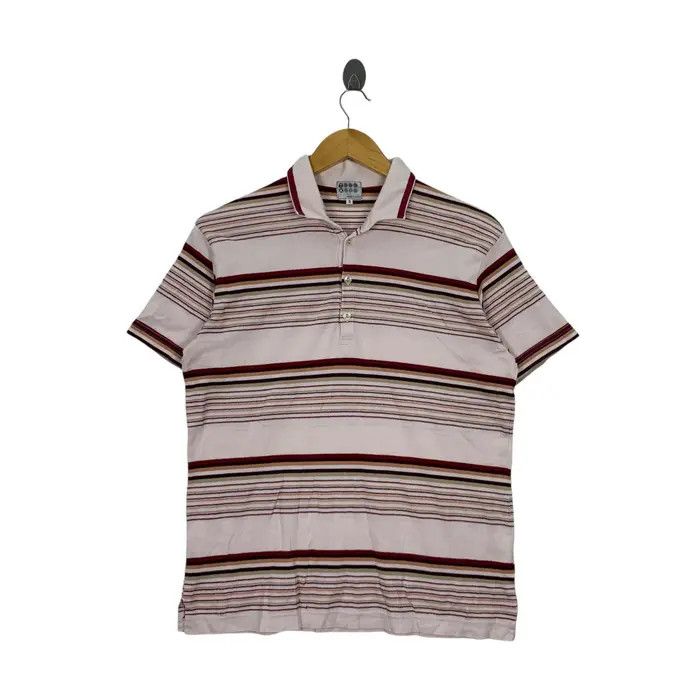 Takeo Kikuchi Vintage TAKEO KIKUCHI JAPAN Hawaii Striped Polo Tee Shirt Size US M / EU 48-50 / 2 - 1 Thumbnail